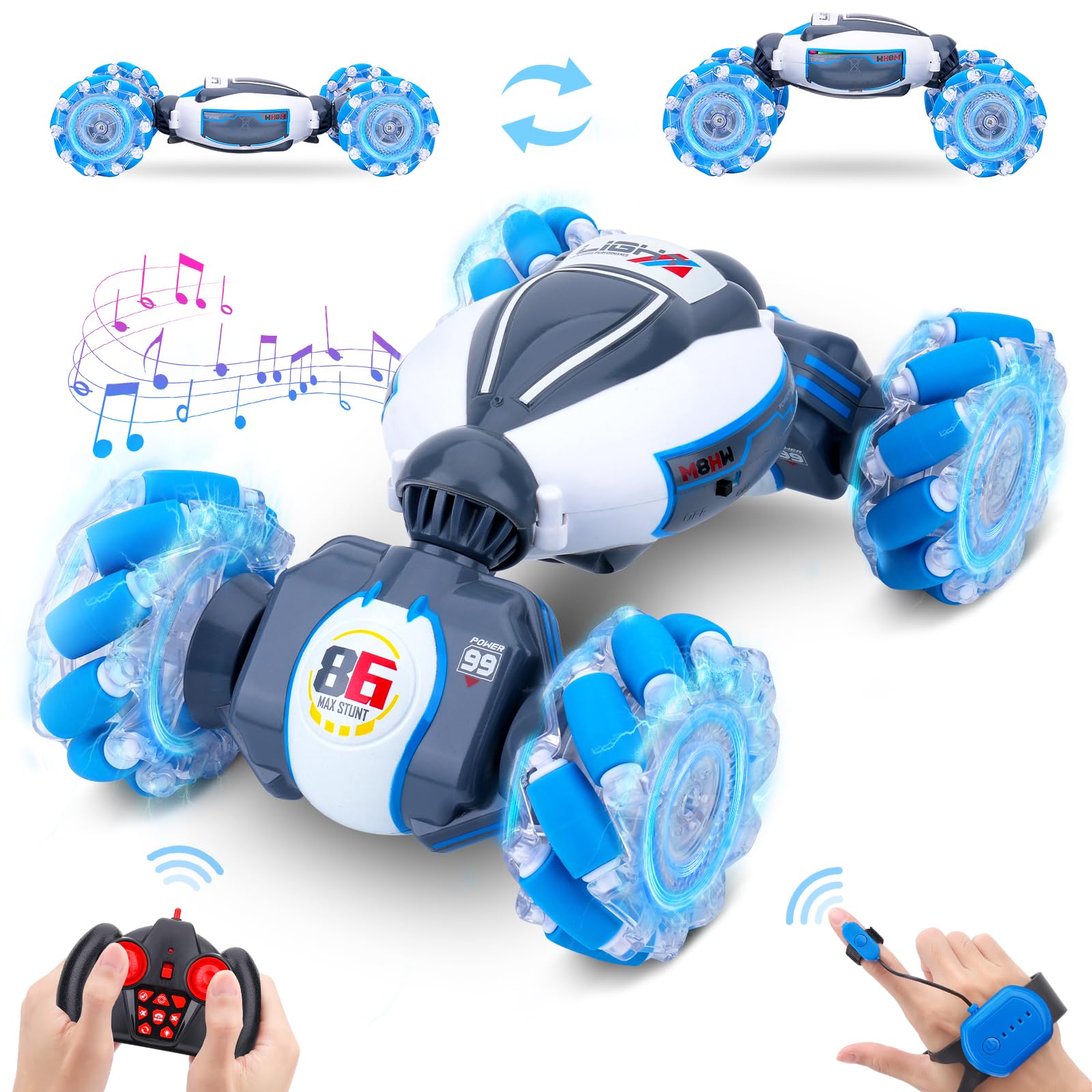Control Remoto Rc Stunt Car Dysaim Con Sensor De Gestos De 2,4 Ghz - Venta Internacional.