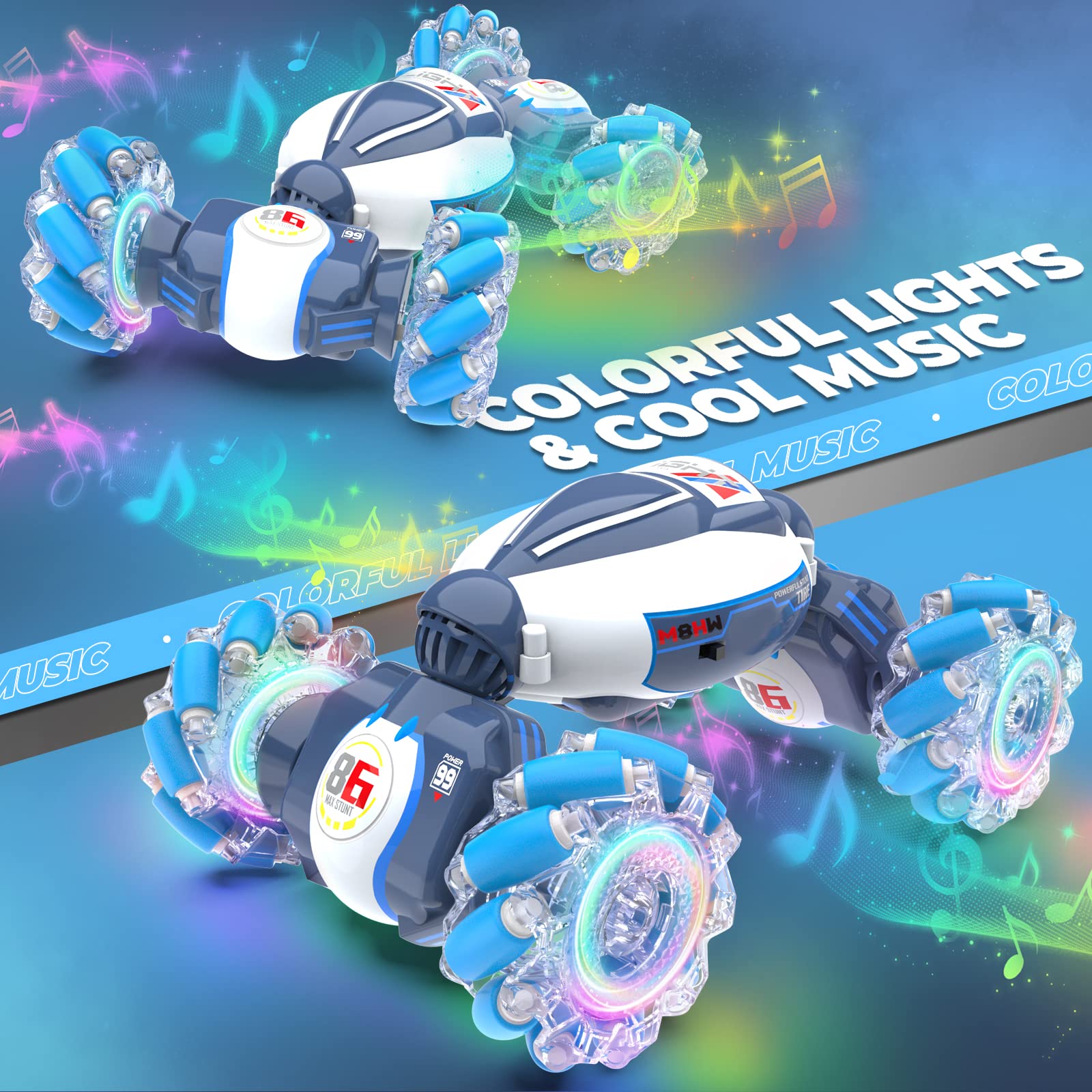 Foto 3 pulgar | Control Remoto Rc Stunt Car Dysaim Con Sensor De Gestos De 2,4 Ghz - Venta Internacional.