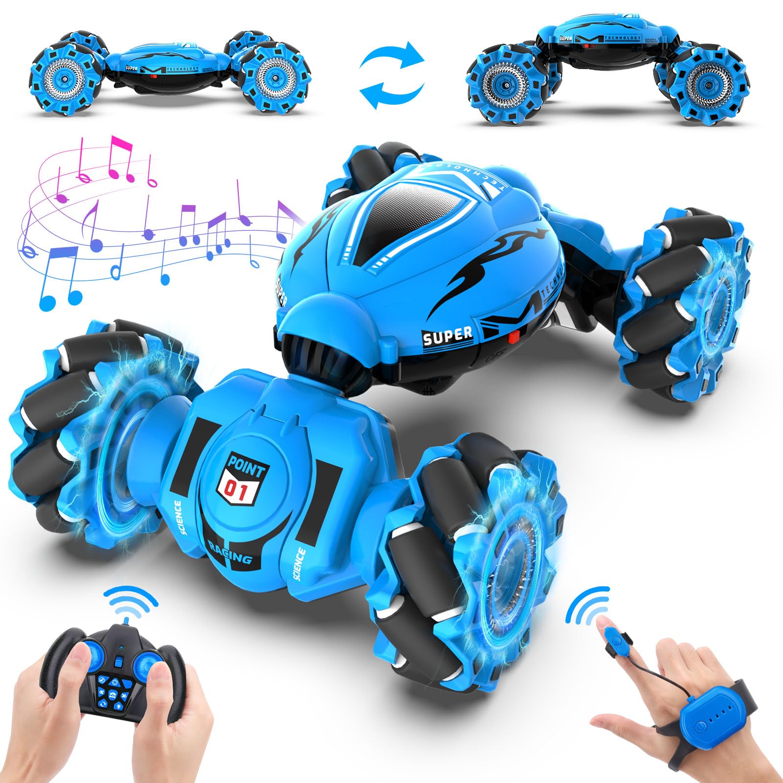 Rc Car Dysaim Gesture Sensing Stunt 4wd 2.4 Ghz Para Niños De 6 A 12 Años - Venta Internacional.