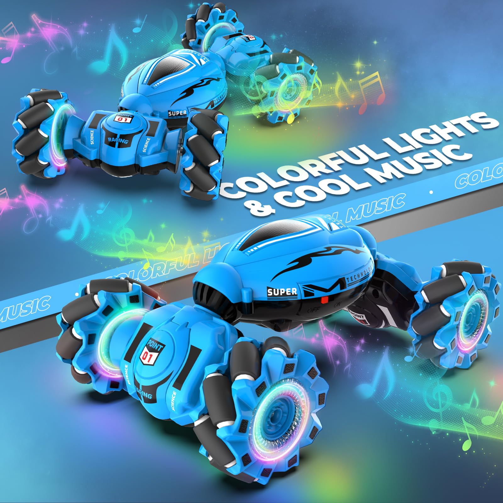 Foto 4 pulgar | Rc Car Dysaim Gesture Sensing Stunt 4wd 2.4 Ghz Para Niños De 6 A 12 Años - Venta Internacional.