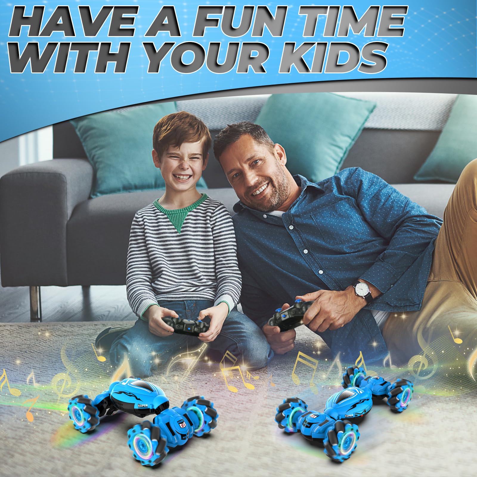 Foto 5 pulgar | Rc Car Dysaim Gesture Sensing Stunt 4wd 2.4 Ghz Para Niños De 6 A 12 Años - Venta Internacional.