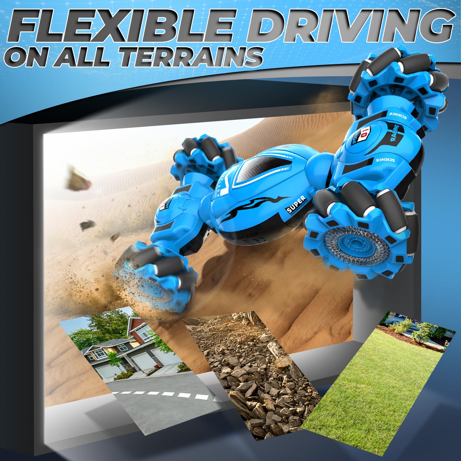 Foto 7 pulgar | Rc Car Dysaim Gesture Sensing Stunt 4wd 2.4 Ghz Para Niños De 6 A 12 Años - Venta Internacional.
