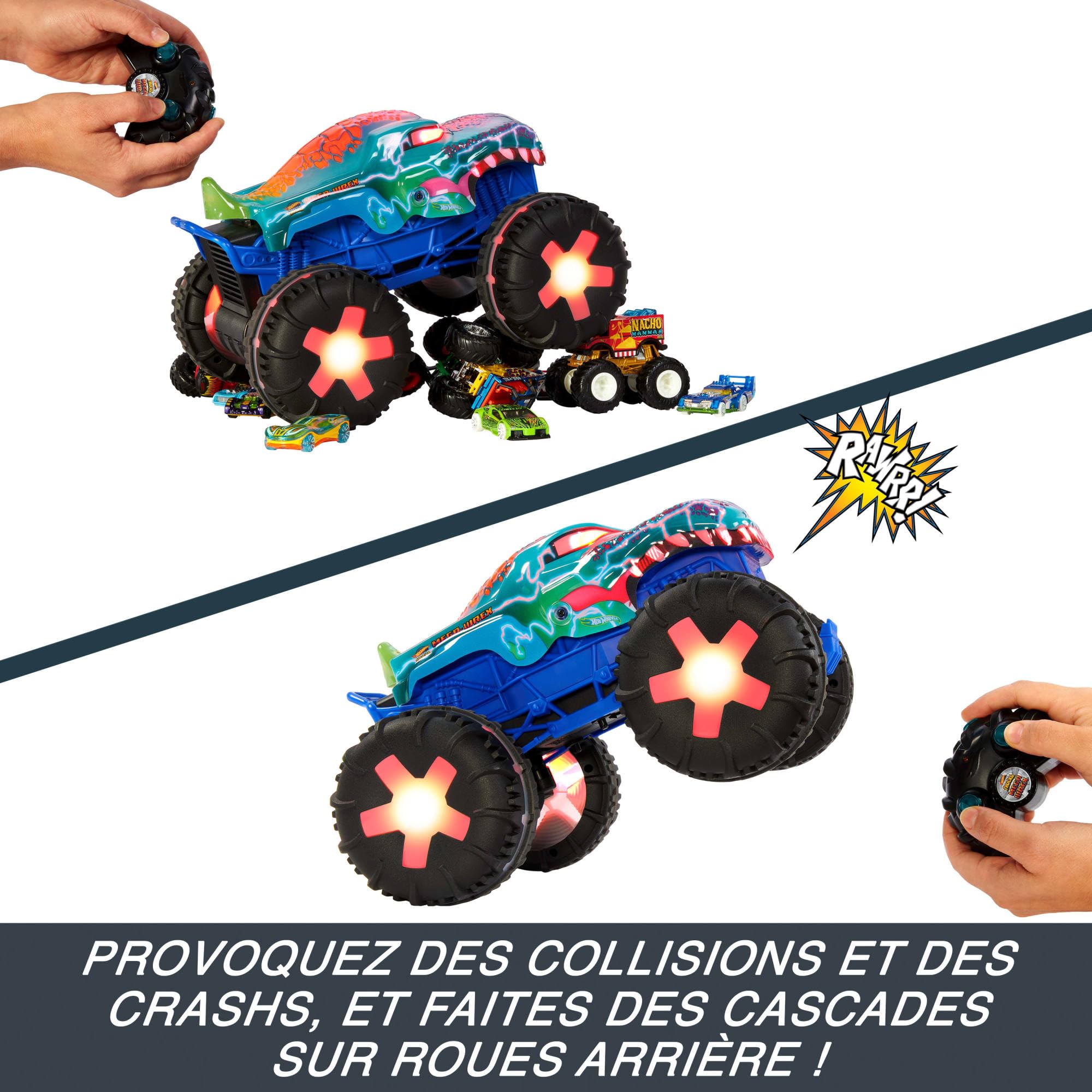 Foto 6 pulgar | Control Remoto Monster Truck Hot Wheels Mega-wrex 1:15 - Venta Internacional.