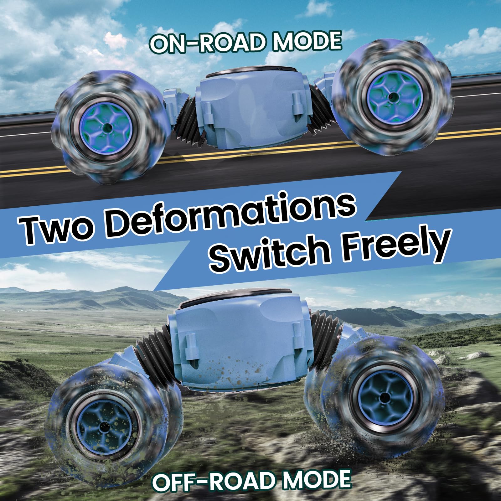 Foto 4 pulgar | Coche De Control Remoto Tecnock Rc Cars 4wd Stunt Con Rotación De 360° - Venta Internacional.