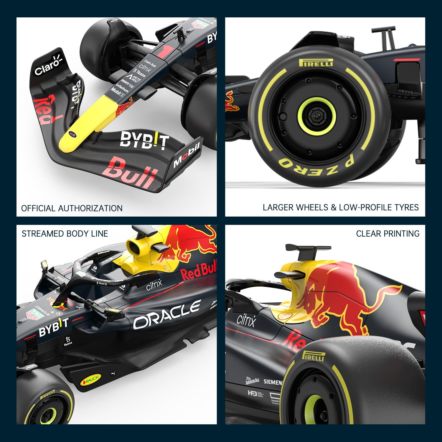 Foto 6 pulgar | Coche Rc Rastar Red Bull F1 Rb18 2022 Sergio Pérez, Escala 1/18 - Venta Internacional.