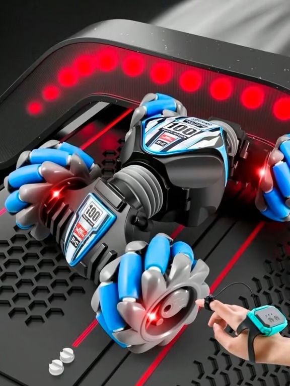 Foto 3 pulgar | Carro Acrobático Giro de 360 Grados con Control de Mando Luz Led