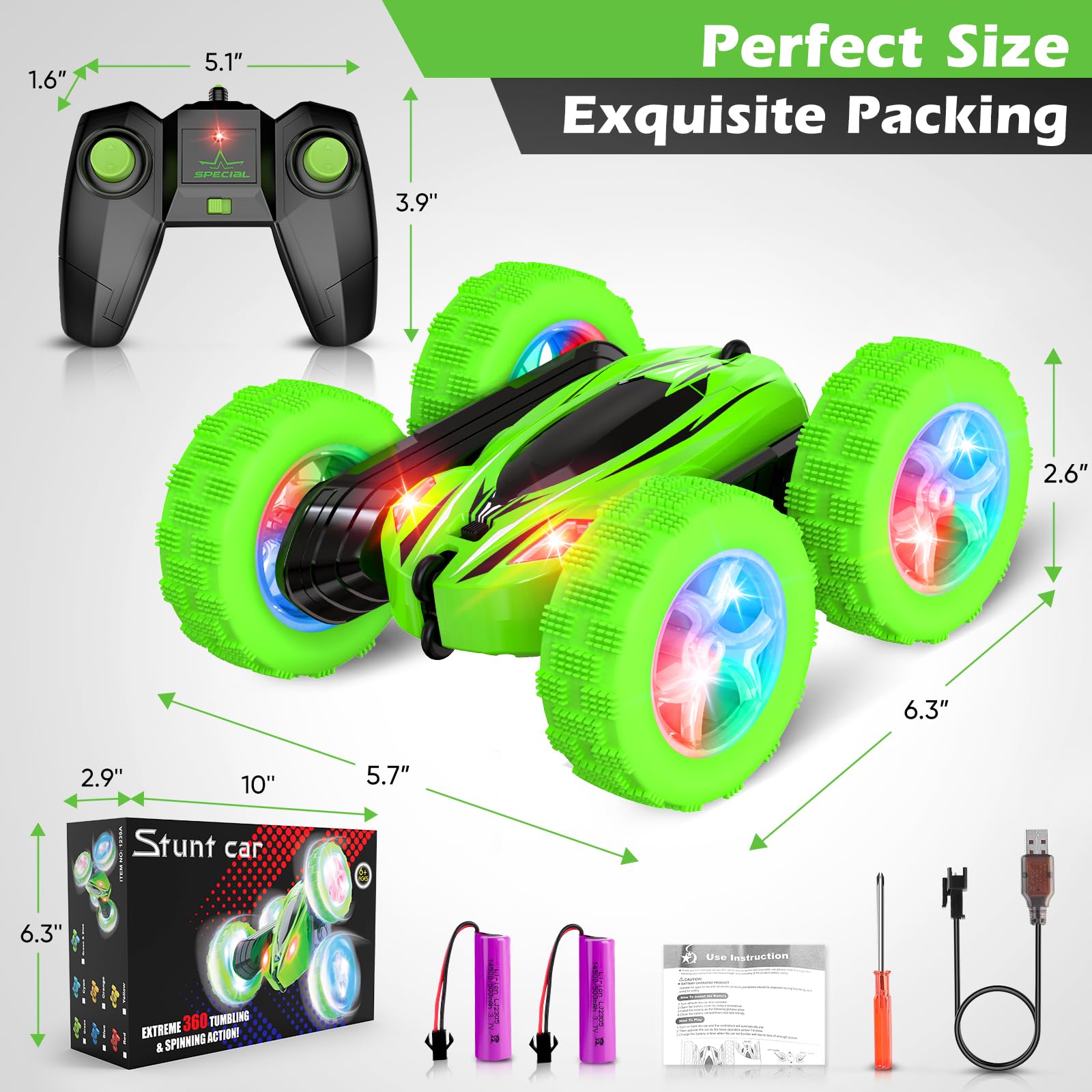 Foto 7 pulgar | Coche de Control Remoto Qumcou con Batería Recargable - Venta Internacional