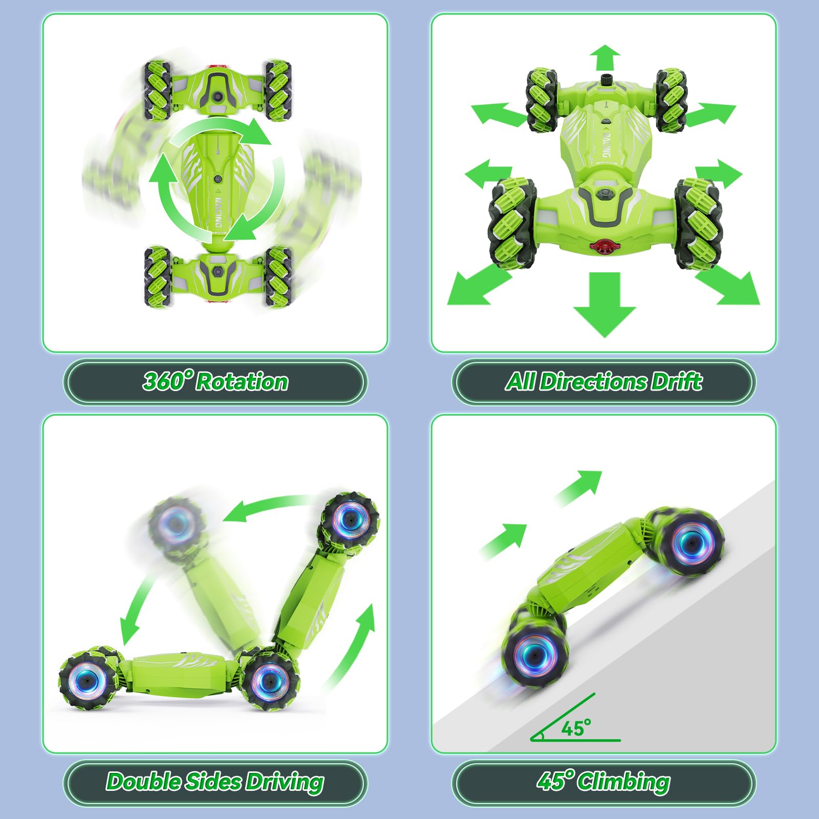 Foto 4 pulgar | Rc Car Dysaim Gesture Sensing Stunt 4wd 360° Con Rotación De 6 A 12 H - Venta Internacional.