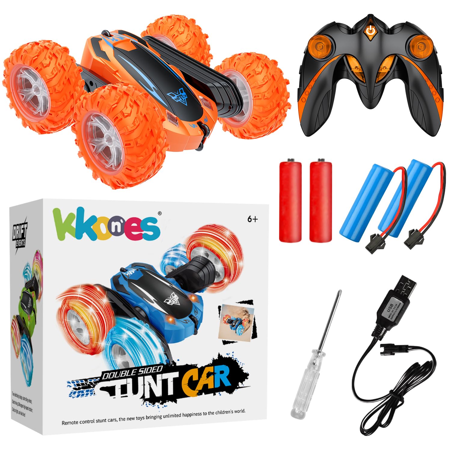 Foto 3 pulgar | Coche A Control Remoto Kkones De 2.4 Ghz Electric Race Stunt 4wd - Venta Internacional.