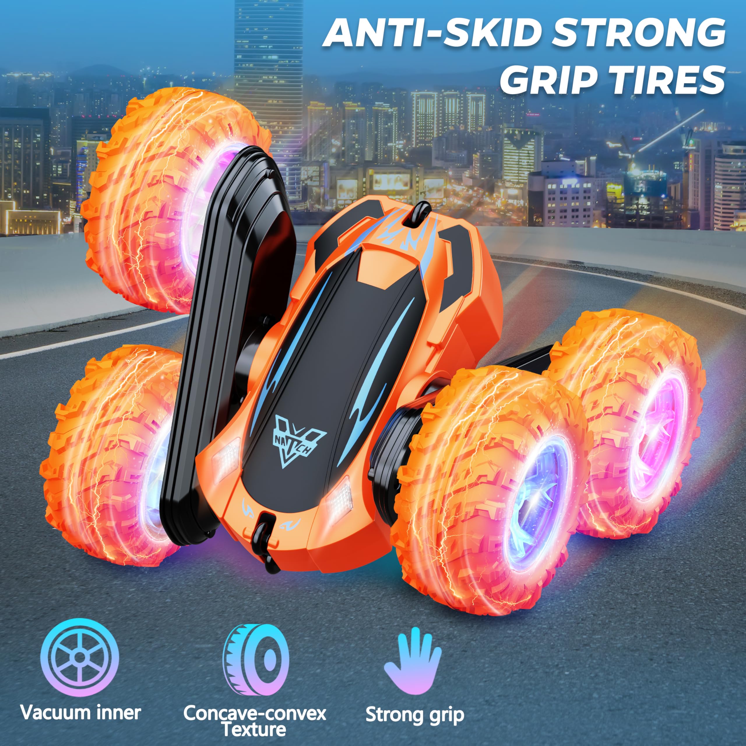 Foto 6 pulgar | Coche A Control Remoto Kkones De 2.4 Ghz Electric Race Stunt 4wd - Venta Internacional.