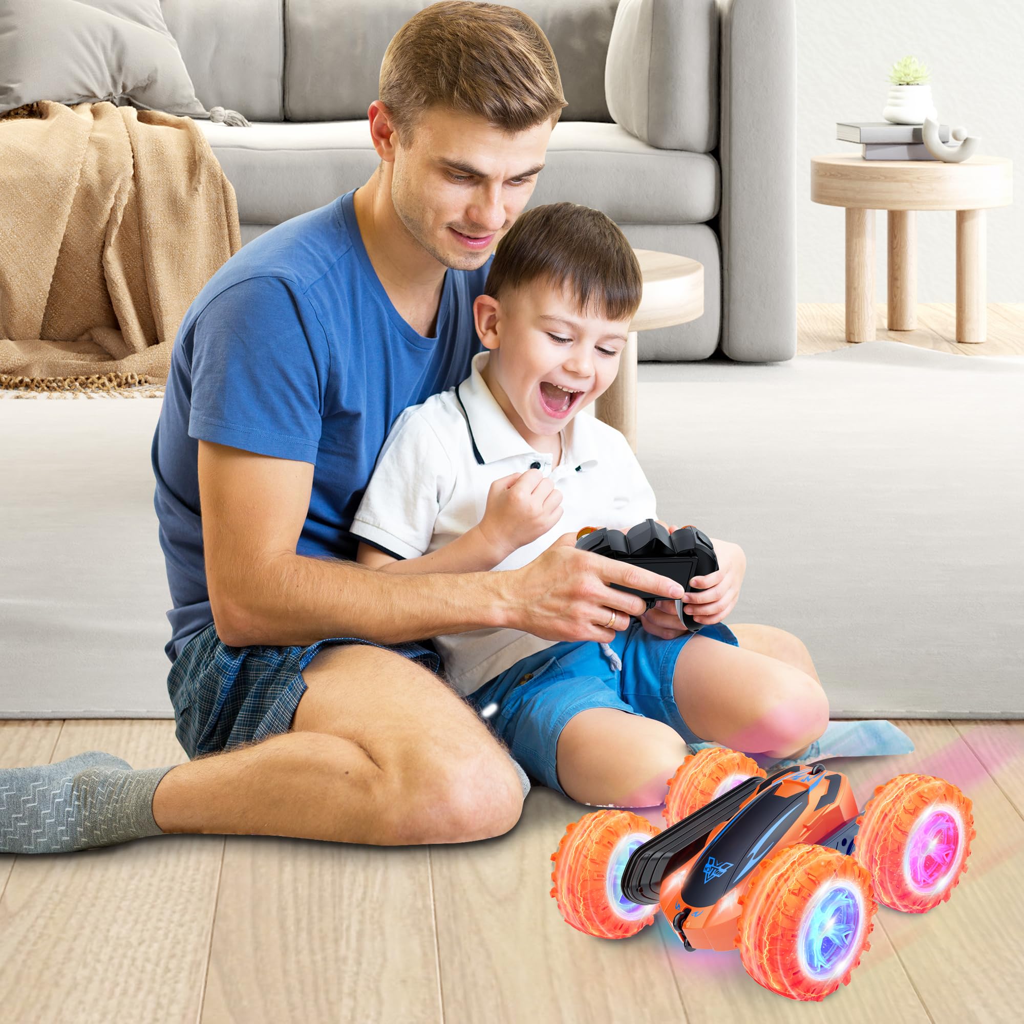 Foto 8 pulgar | Coche A Control Remoto Kkones De 2.4 Ghz Electric Race Stunt 4wd - Venta Internacional.