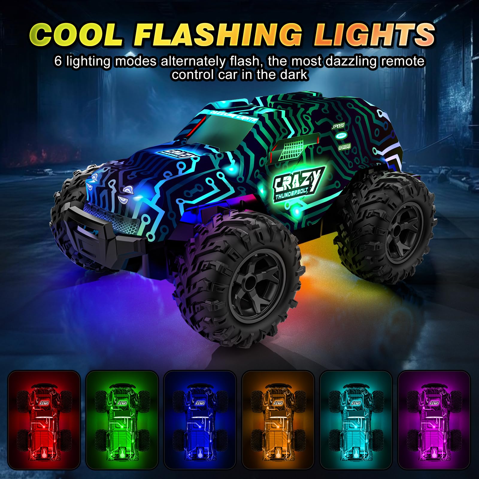 Foto 4 pulgar | Coche De Control Remoto Bluejay 2.4 Ghz De Alta Velocidad Rc Truck Kids - Venta Internacional.