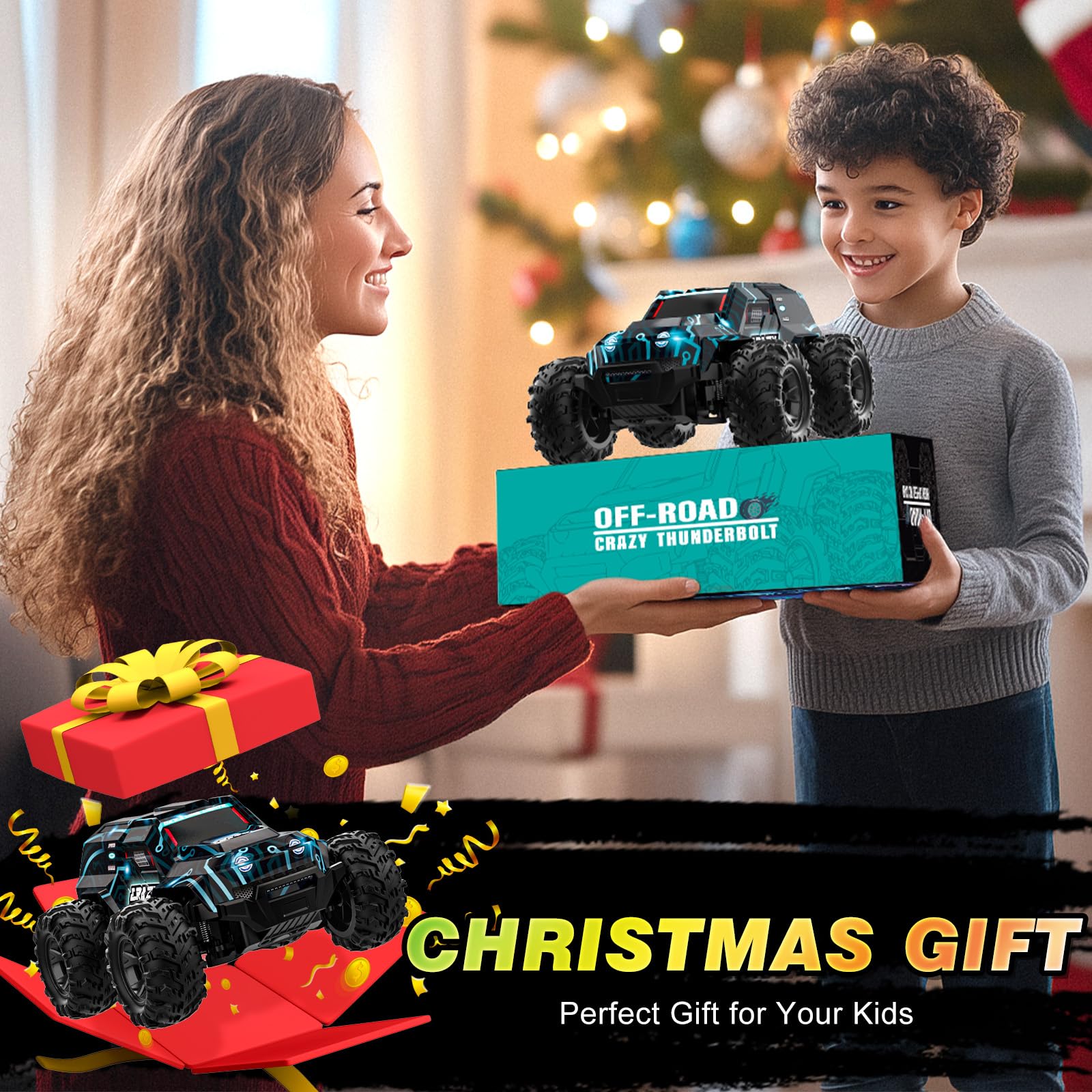 Foto 8 pulgar | Coche De Control Remoto Bluejay 2.4 Ghz De Alta Velocidad Rc Truck Kids - Venta Internacional.