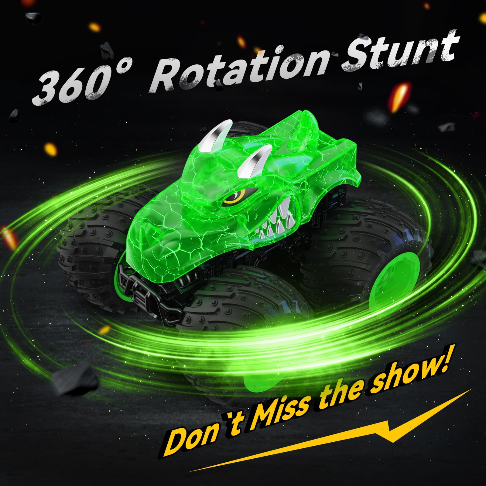 Foto 5 pulgar | Auto Auuguu Monster Trucks Con Control Remoto Con Spray De Luz 3+y - Venta Internacional.