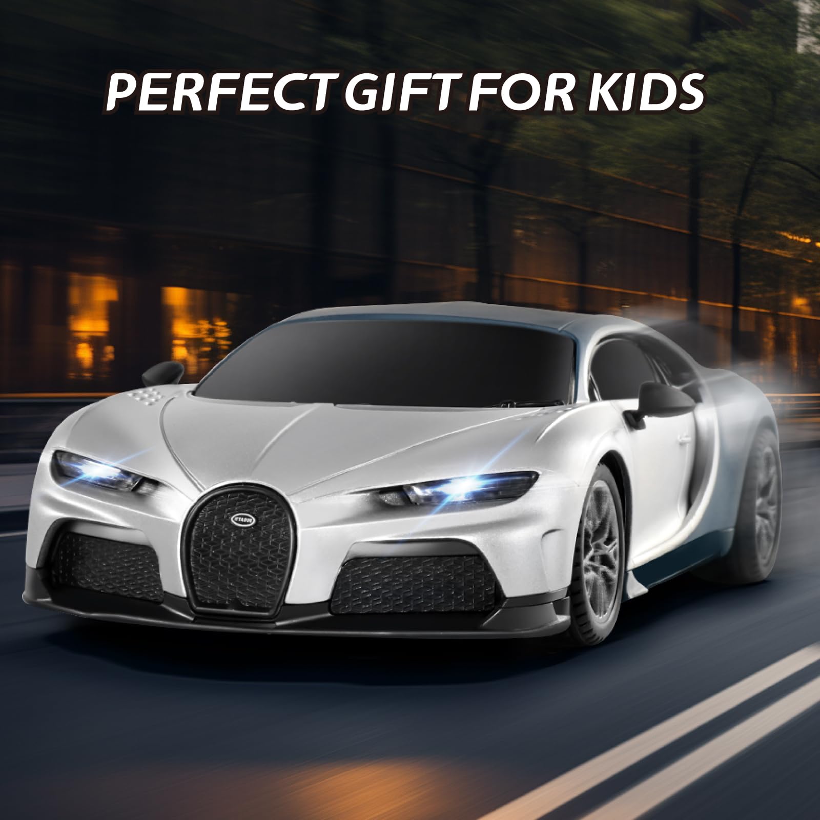 Foto 5 pulgar | Coche A Control Remoto Miebely Bugatti Chiron A Escala 1/24 Con Luz - Venta Internacional.