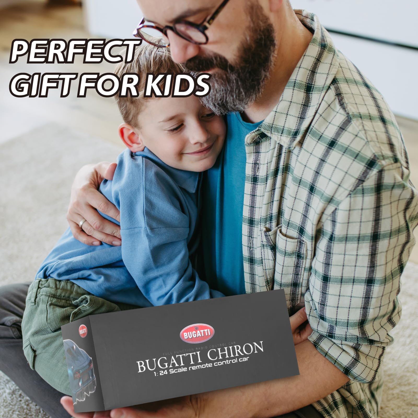 Foto 8 pulgar | Coche A Control Remoto Miebely Bugatti Chiron A Escala 1/24 Con Luz - Venta Internacional.