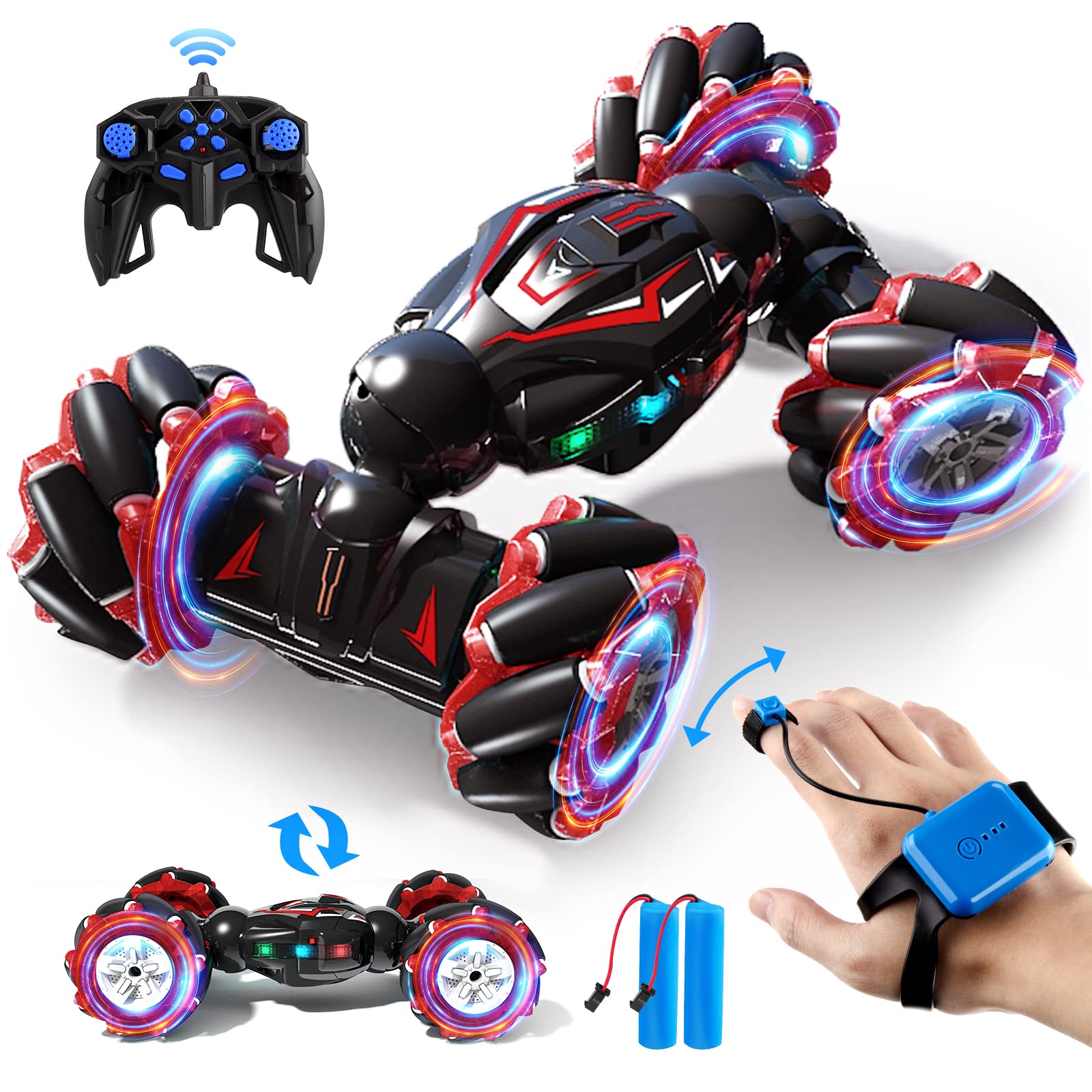 Juguete De Control Remoto Rc Stunt Car Jovow 1:12 Rojo, 2.4 Ghz, 4wd - Venta Internacional.