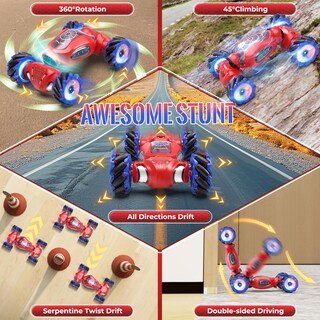 Foto 4 | Coche con Mando a Distancia Fosgoit Spider 4WD Stunt con Luz y Música - Venta Internacional