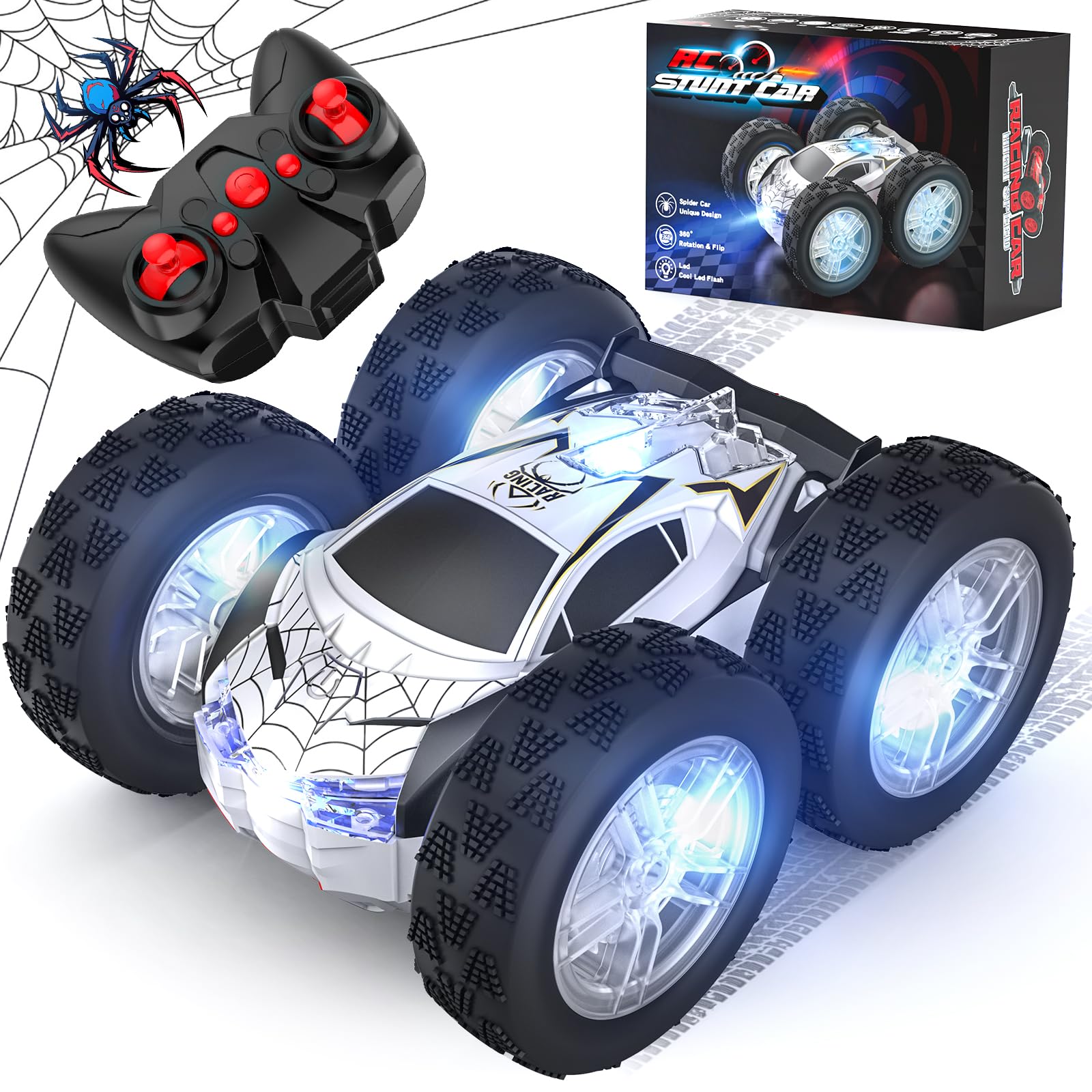 Foto 2 pulgar | Auto A Control Remoto Wupuaait Para Niños Rc Stunt 1:24 4-7 Años - Venta Internacional.
