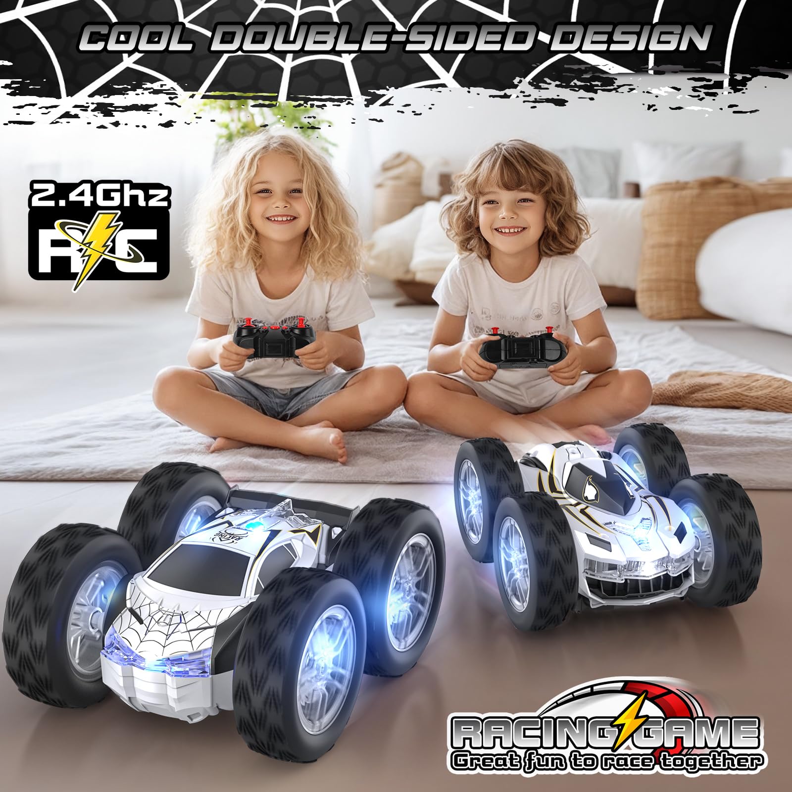 Foto 3 pulgar | Auto A Control Remoto Wupuaait Para Niños Rc Stunt 1:24 4-7 Años - Venta Internacional.