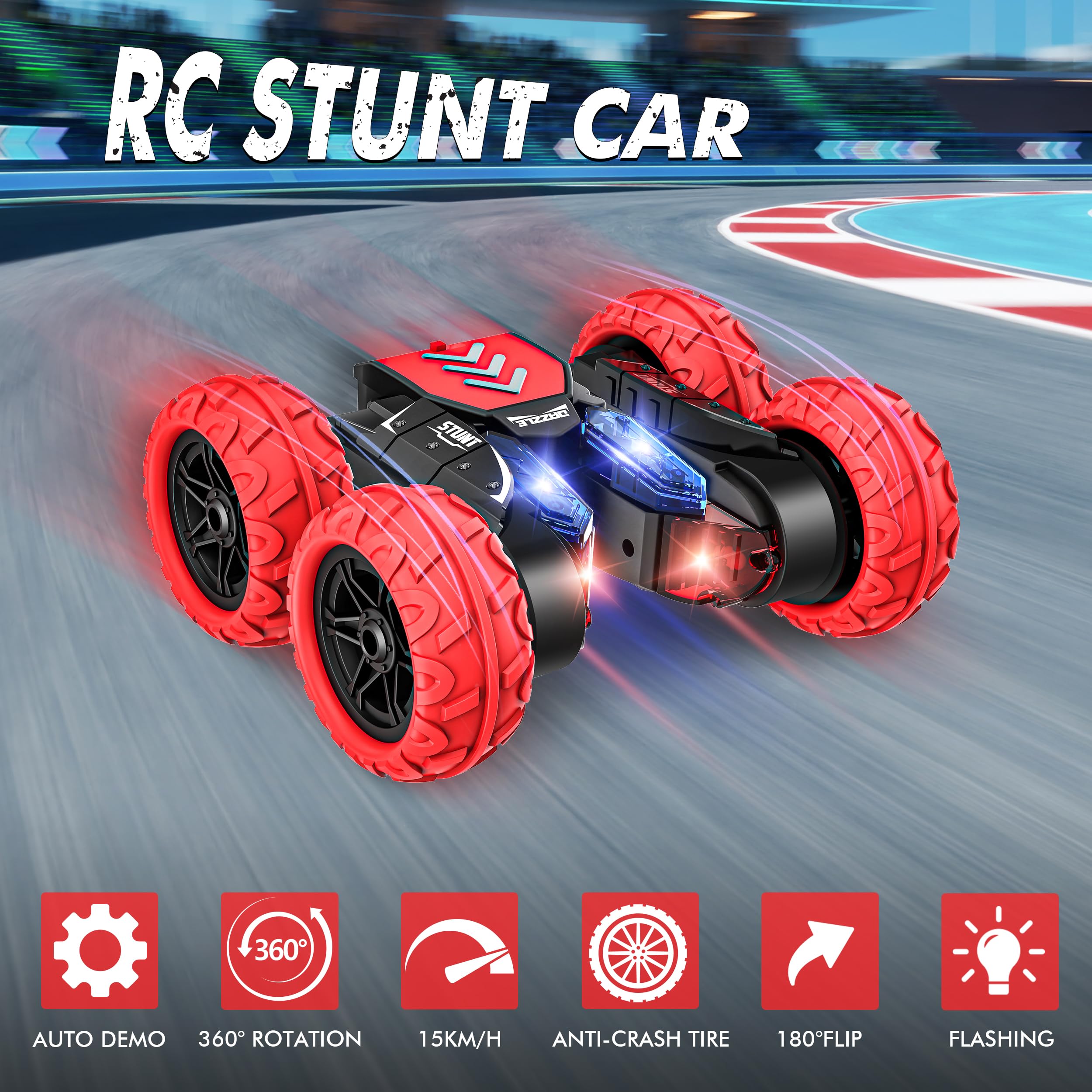 Foto 3 pulgar | Control Remoto Para Coche Bottleboom Stunt 4wd, 2,4 Ghz, Recargable - Venta Internacional.