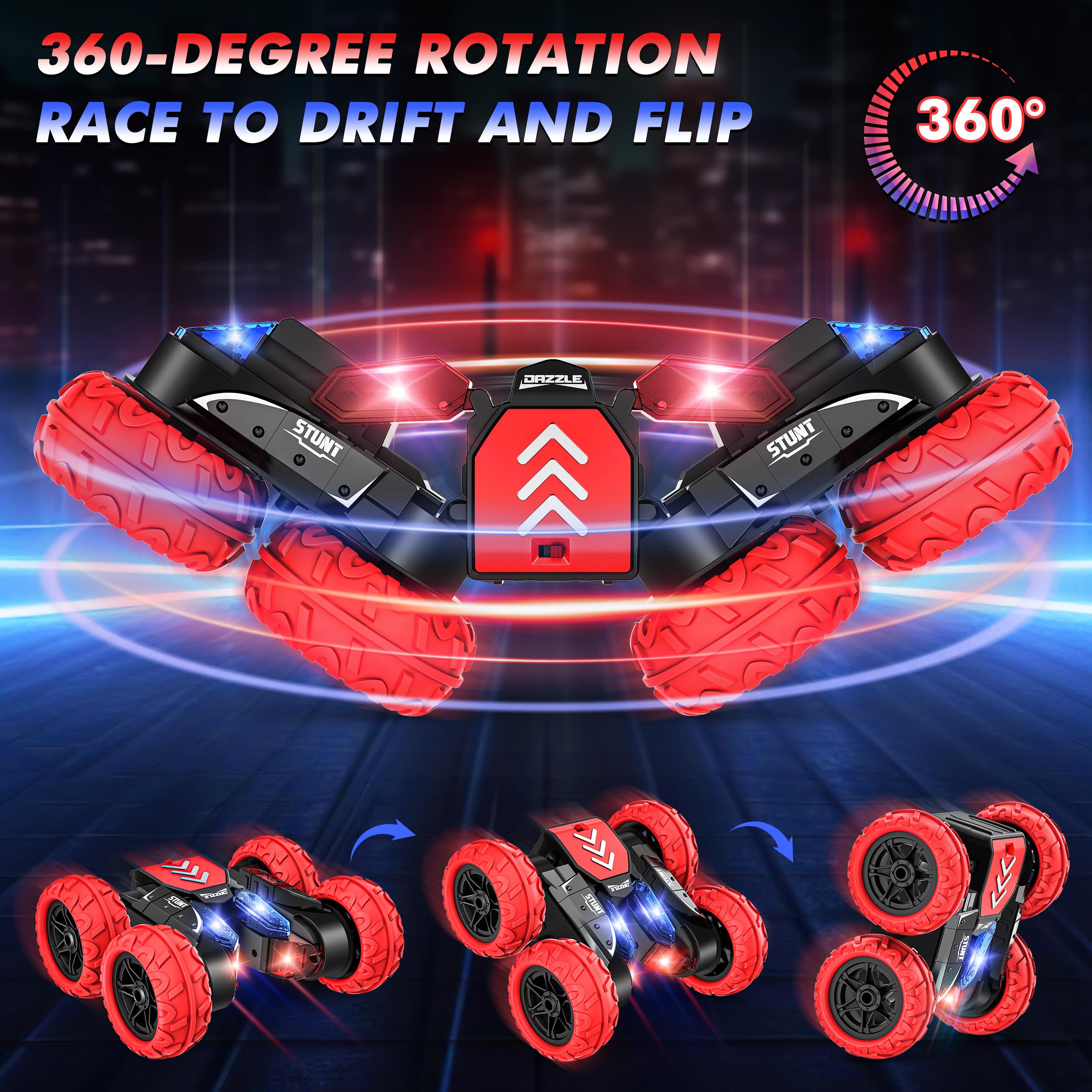 Foto 4 pulgar | Control Remoto Para Coche Bottleboom Stunt 4wd, 2,4 Ghz, Recargable - Venta Internacional.
