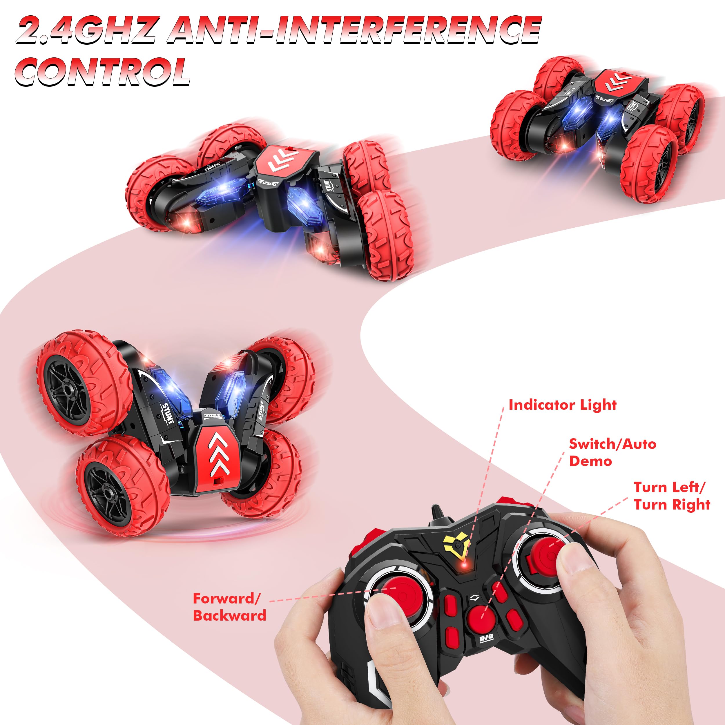 Foto 5 pulgar | Control Remoto Para Coche Bottleboom Stunt 4wd, 2,4 Ghz, Recargable - Venta Internacional.