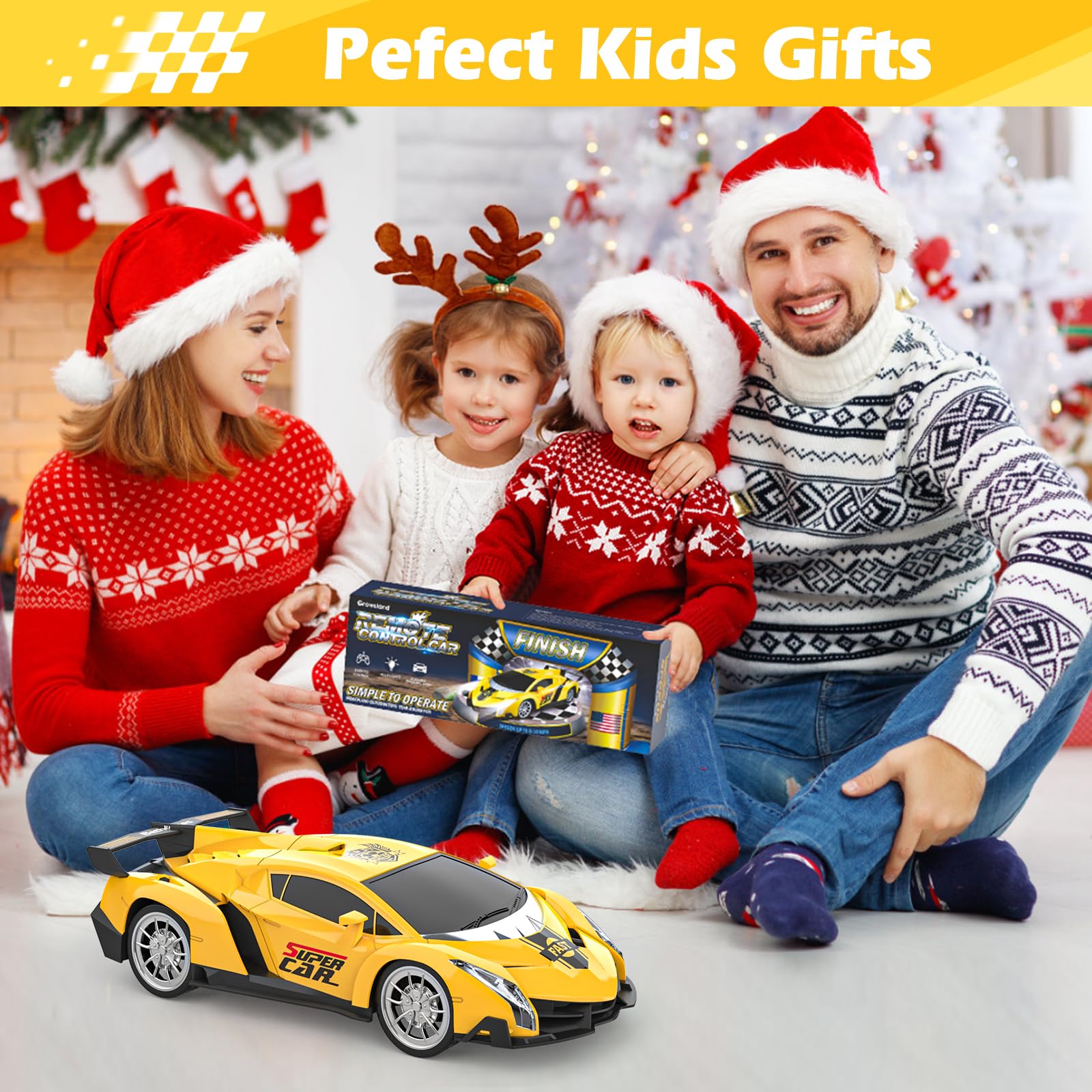 Foto 7 | Coche Eléctrico A Control Remoto Growsland 2023 1:18 Para Niños - Venta Internacional.