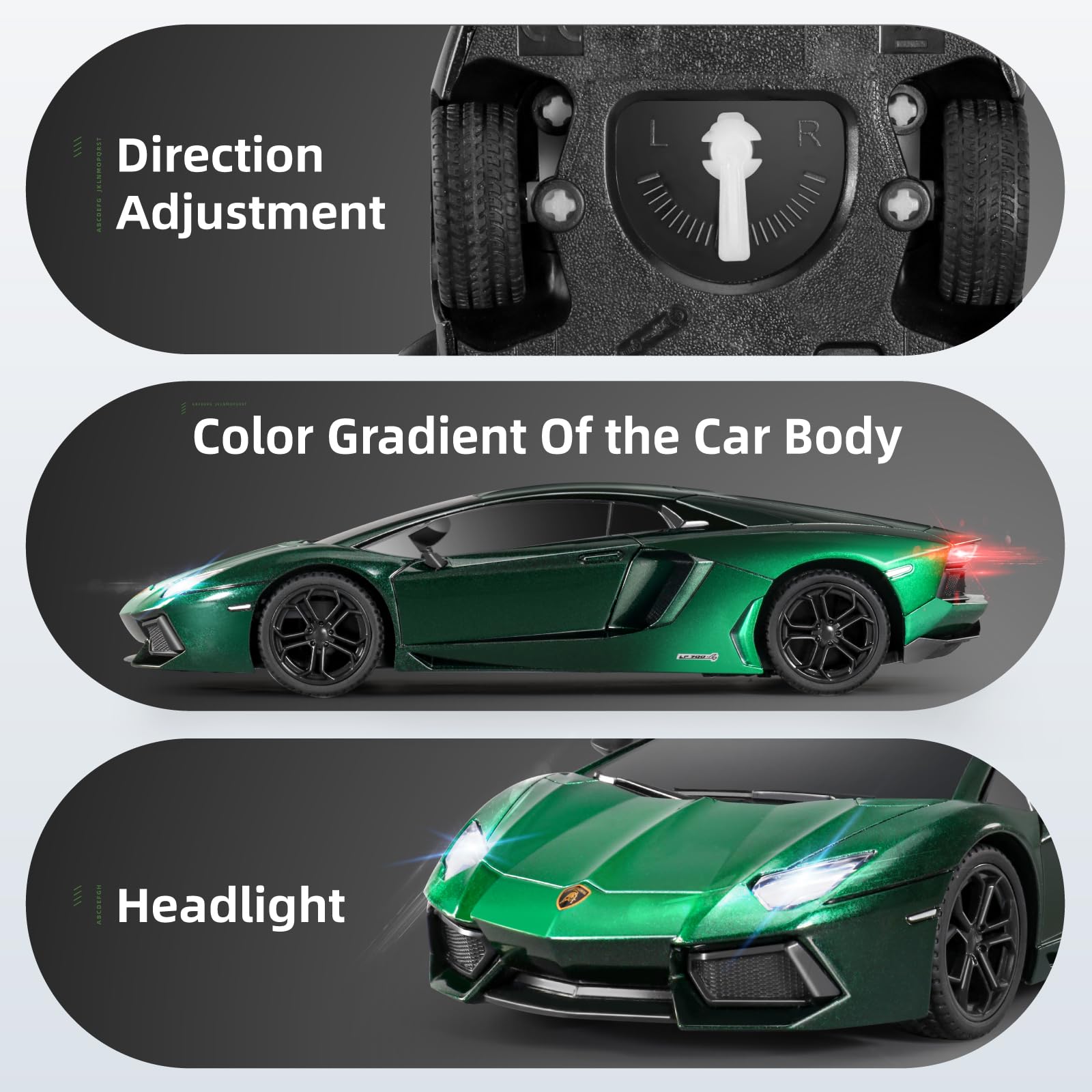 Foto 4 pulgar | Coche Teledirigido Miebely Lamboghini Lp700 A Escala 1:24 3,7 V 500 Mah - Venta Internacional.