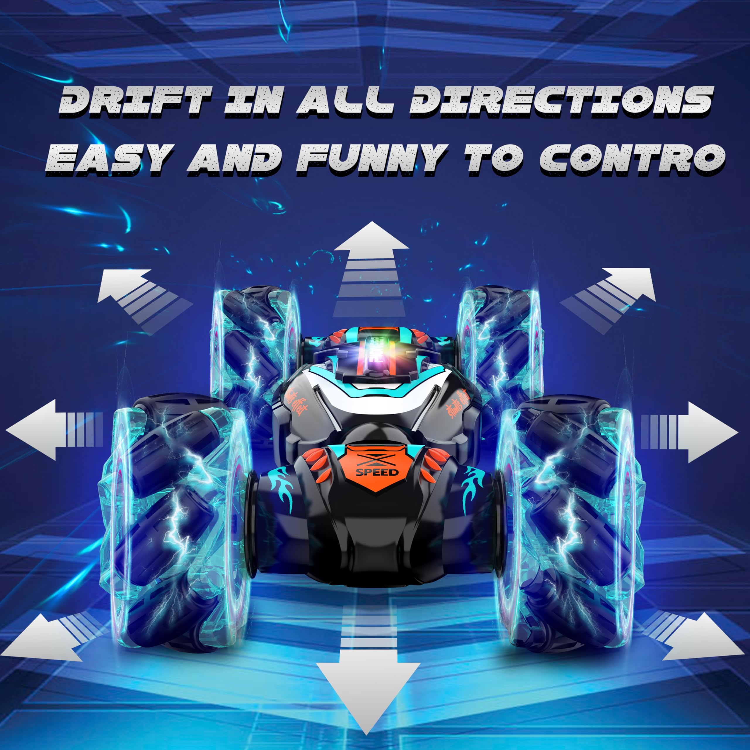 Foto 3 pulgar | Coche De Control Remoto Rcabcar Sensor Stunt 4wd Kids - Venta Internacional.