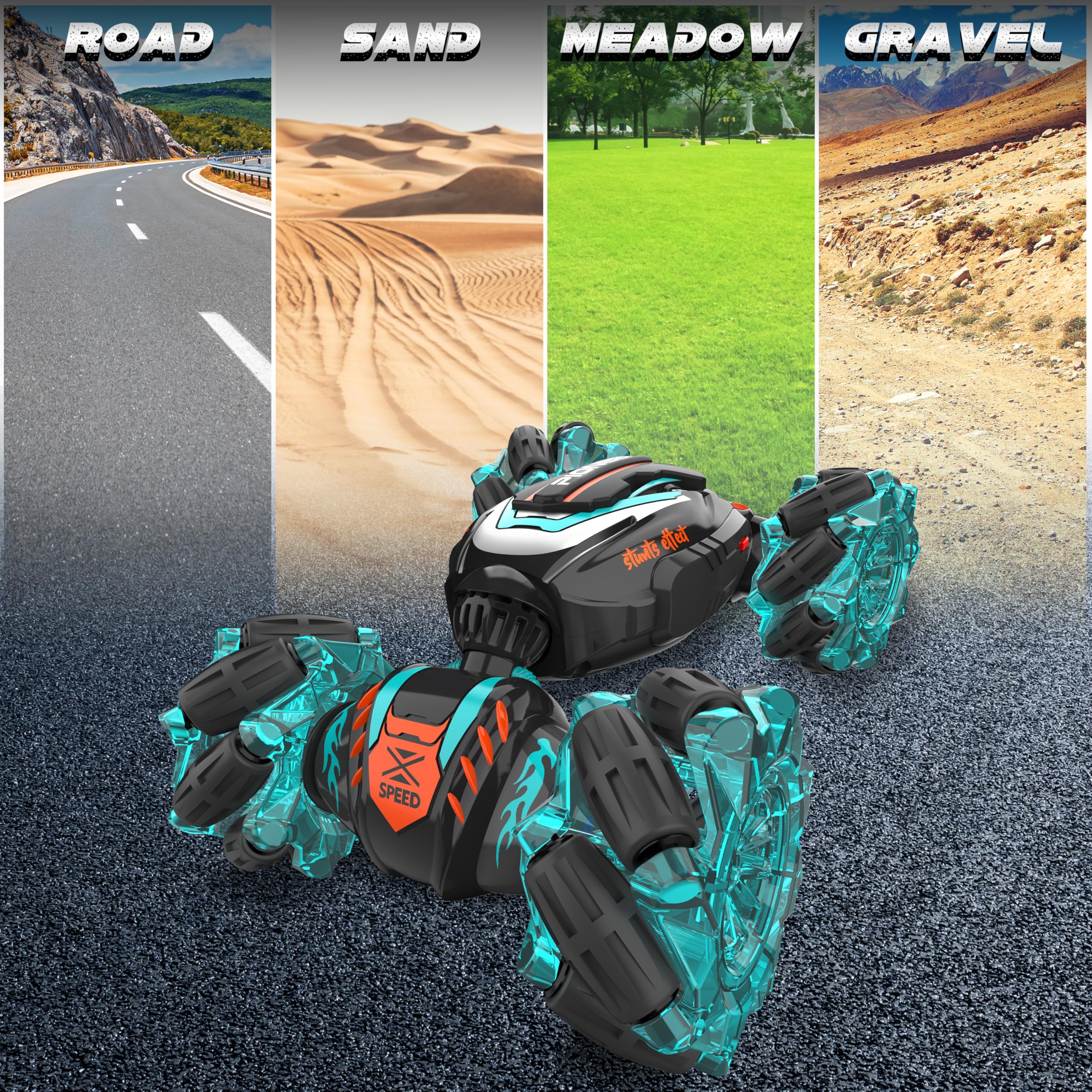 Foto 7 pulgar | Coche De Control Remoto Rcabcar Sensor Stunt 4wd Kids - Venta Internacional.
