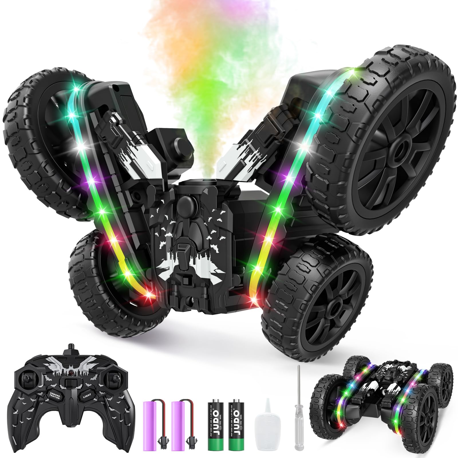 Foto 1 | Coche a Control Remoto Jimdella RC Stunt 4WD Off-Road para Niños - Venta Internacional