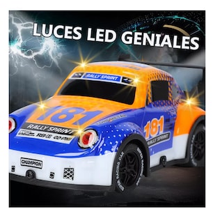 Foto 5 | Coche Control Remoto Con Luz Recargable Naranja