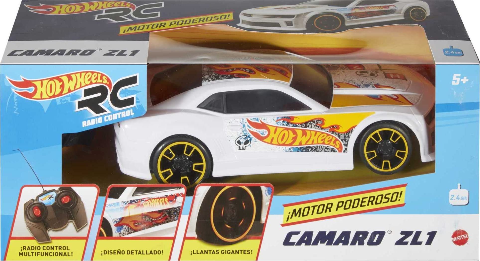 Foto 7 pulgar | Auto De Juguete Hot Wheels Rc White Zl1 Camaro 2.4 Ghz, 20 M De Alcance - Venta Internacional.