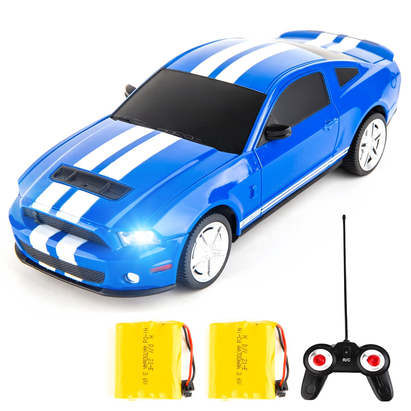 Foto 2 pulgar | Coche A Control Remoto Bdtctk Ford Mustang Shelby Gt500 1/24 - Venta Internacional.