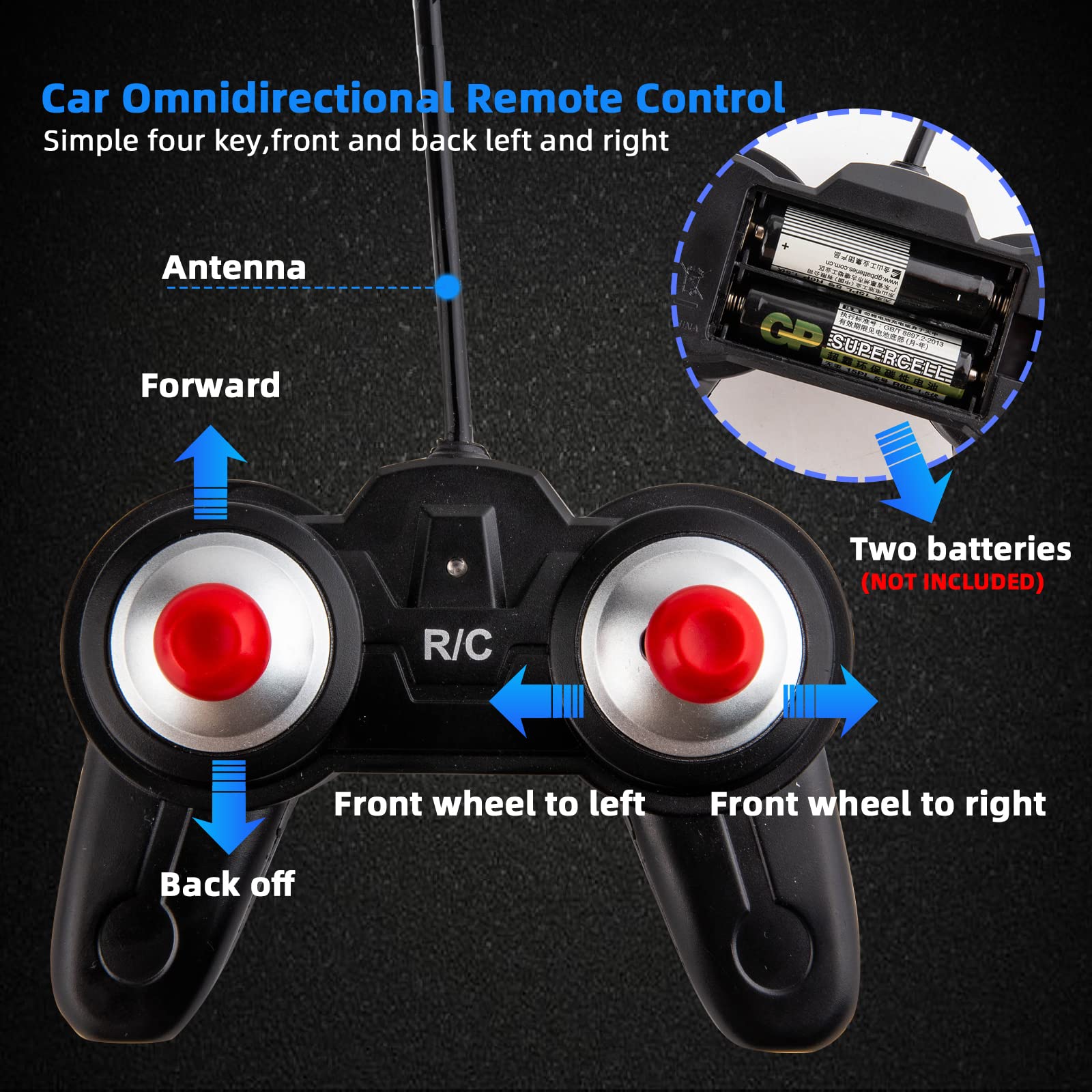Foto 5 | Coche A Control Remoto Bdtctk Ford Mustang Shelby Gt500 1/24 - Venta Internacional.