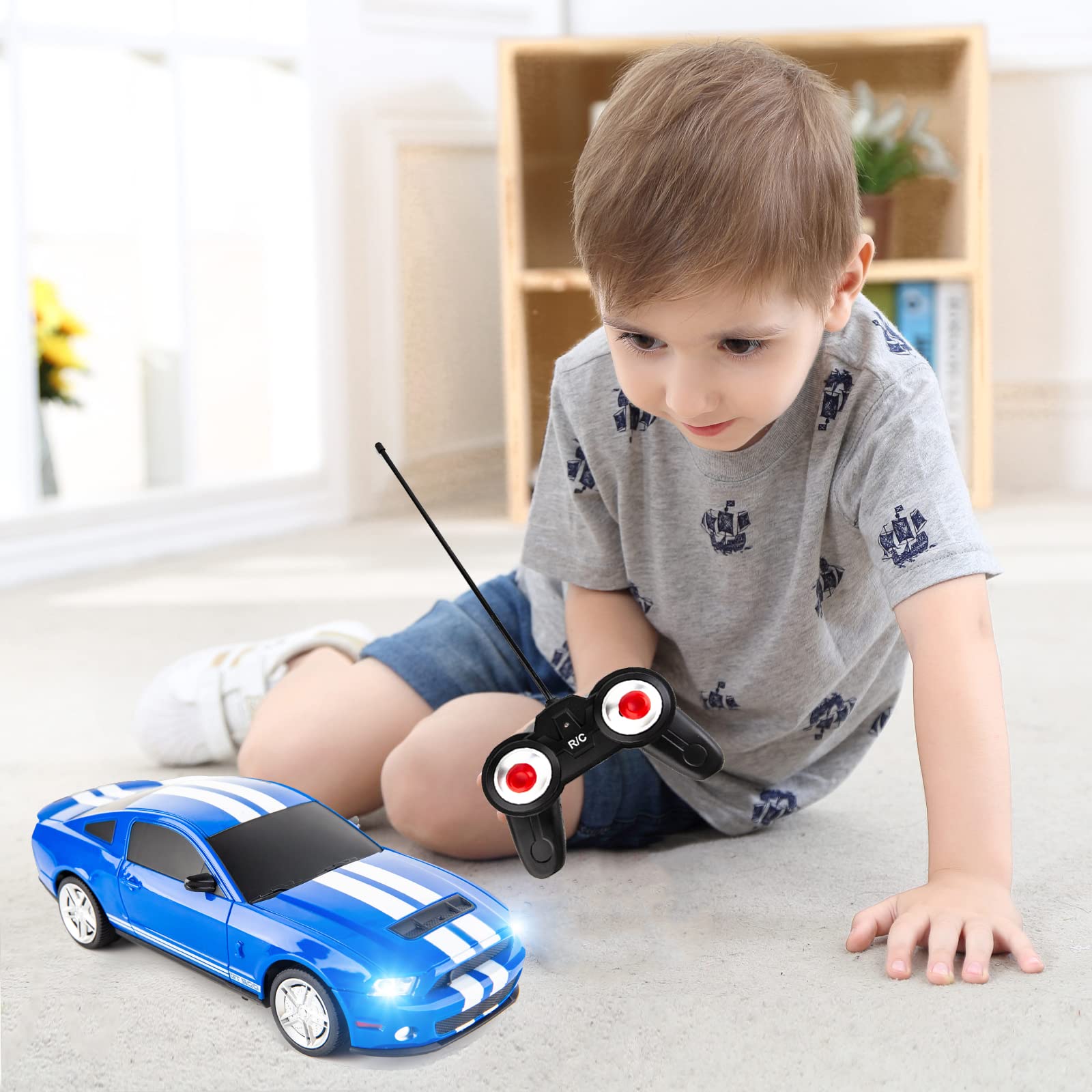 Foto 7 | Coche A Control Remoto Bdtctk Ford Mustang Shelby Gt500 1/24 - Venta Internacional.