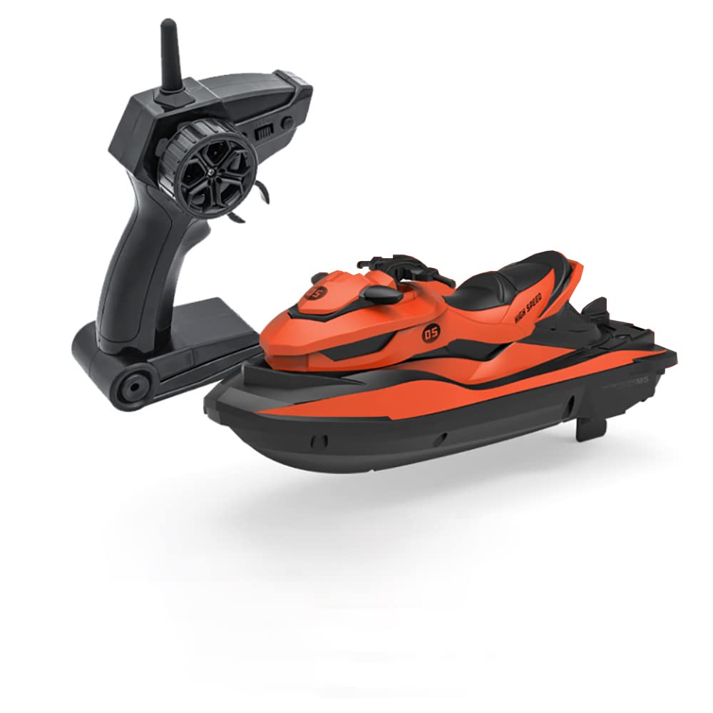 Foto 2 pulgar | Lancha A Motor A Control Remoto Nextake 1:14 Modelo 2 Motores Naranja - Venta Internacional.