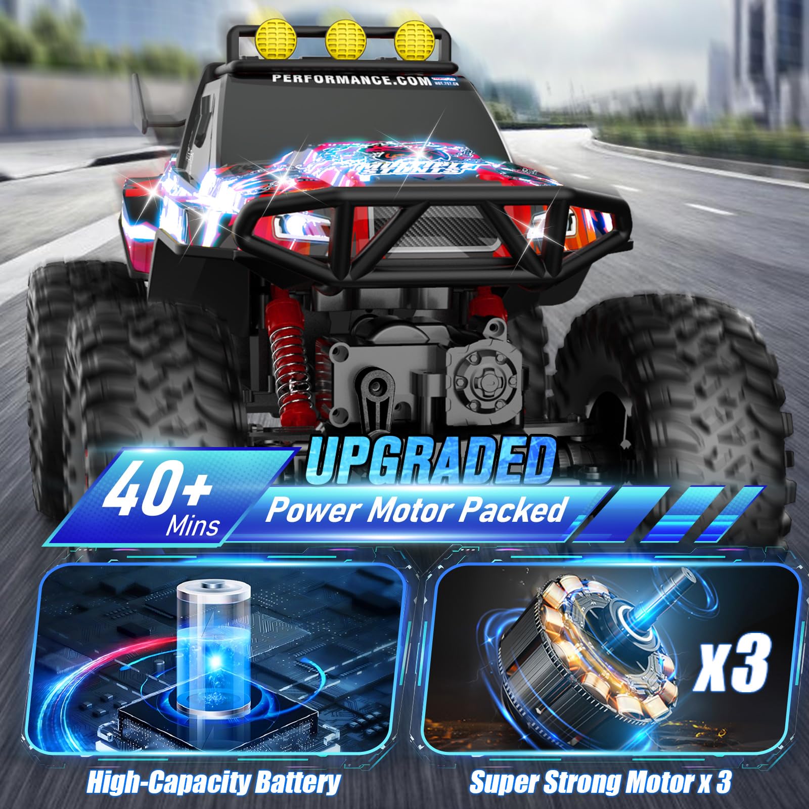 Foto 4 pulgar | Rc Car Nqd 1:14 Todoterreno Monster Truck 4wd Para Niños De 4 A 7 Años - Venta Internacional.