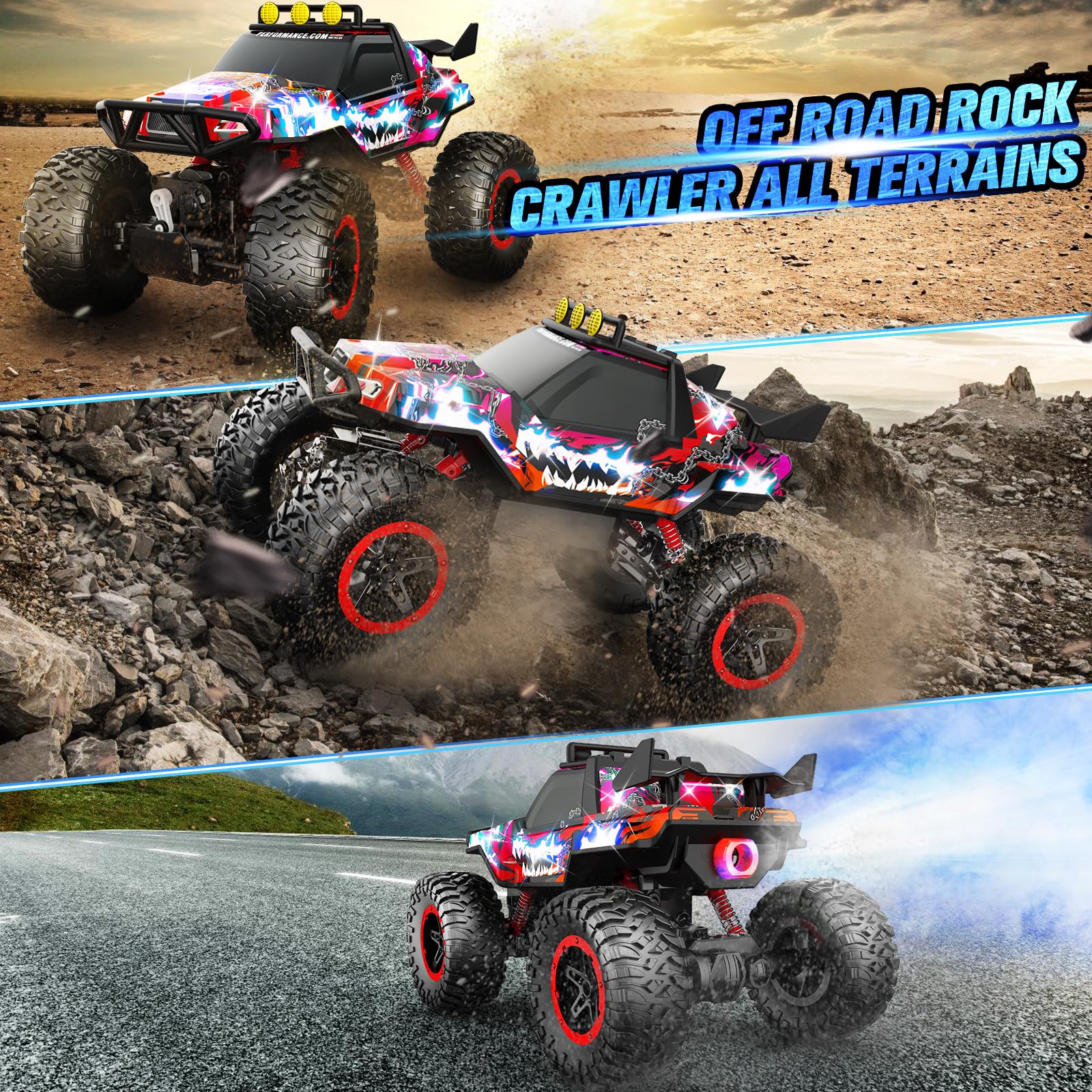 Foto 6 pulgar | Rc Car Nqd 1:14 Todoterreno Monster Truck 4wd Para Niños De 4 A 7 Años - Venta Internacional.