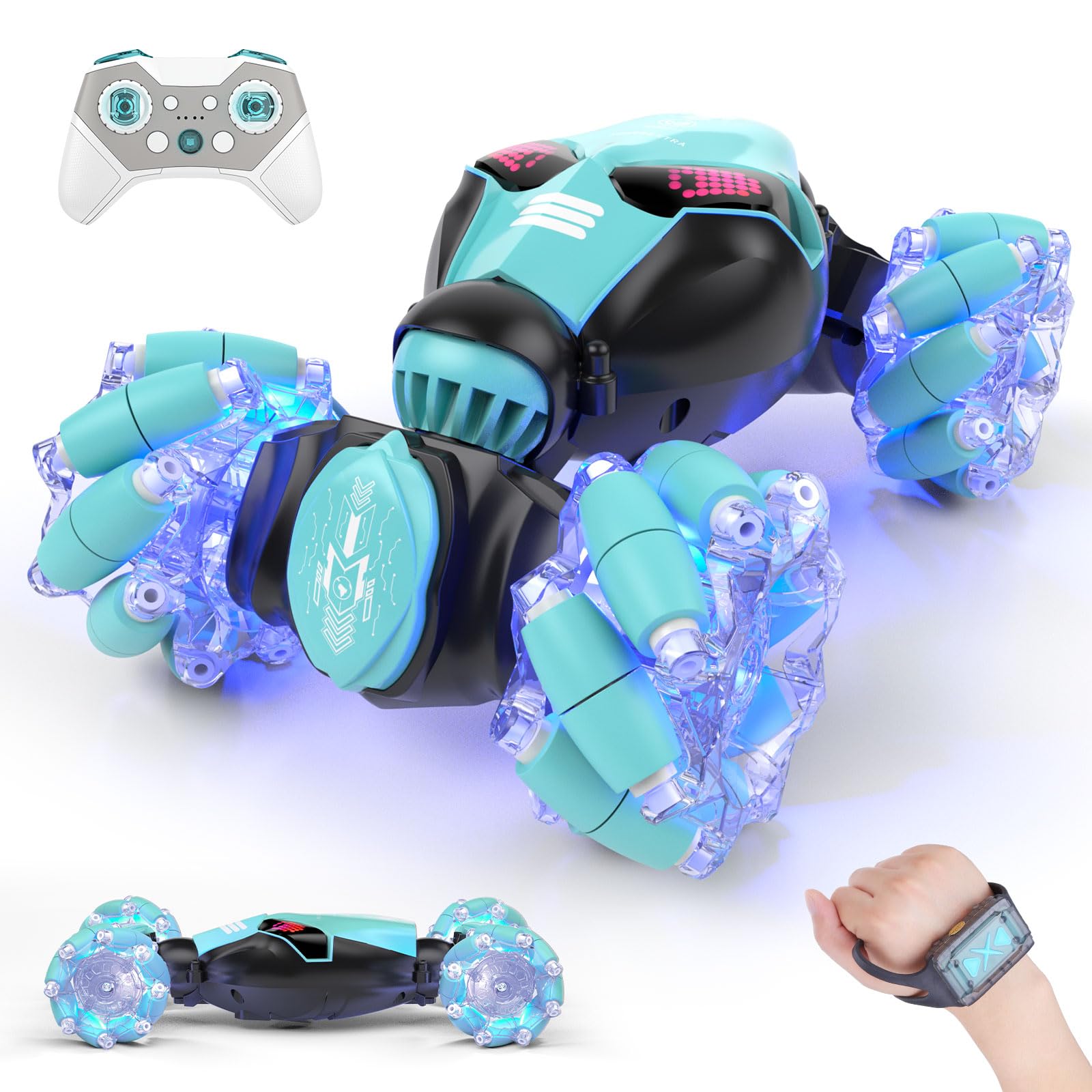 Foto 2 pulgar | Auto Rc Powerextra Led Gesture 4wd Stunt Para Mayores De 8 Años Con Luces - Venta Internacional.