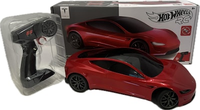 Foto 1 | Coche A Control Remoto Mattel Hot Wheels Tesla Roadster Red - Venta Internacional.