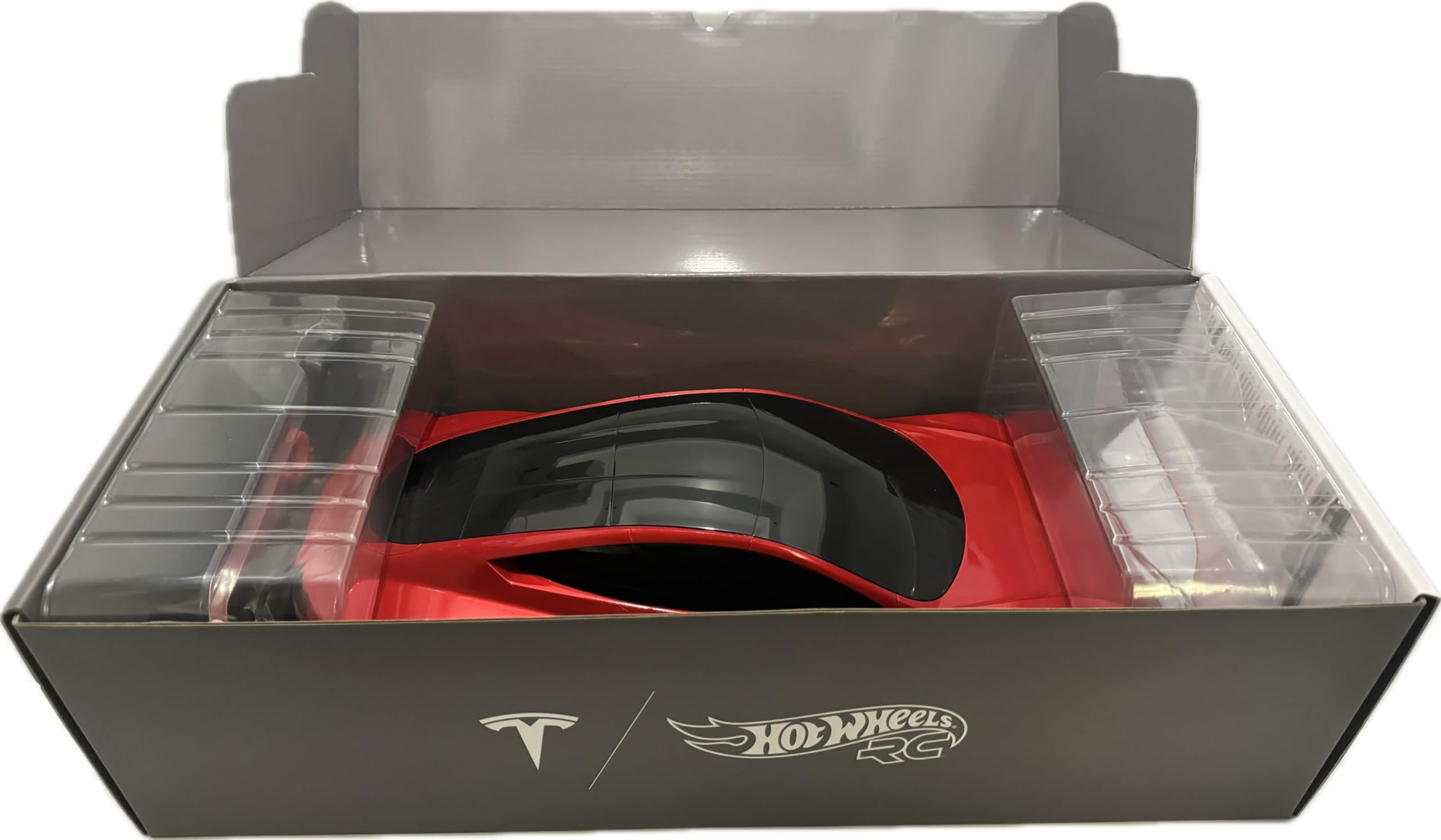 Foto 7 pulgar | Coche A Control Remoto Mattel Hot Wheels Tesla Roadster Red - Venta Internacional.
