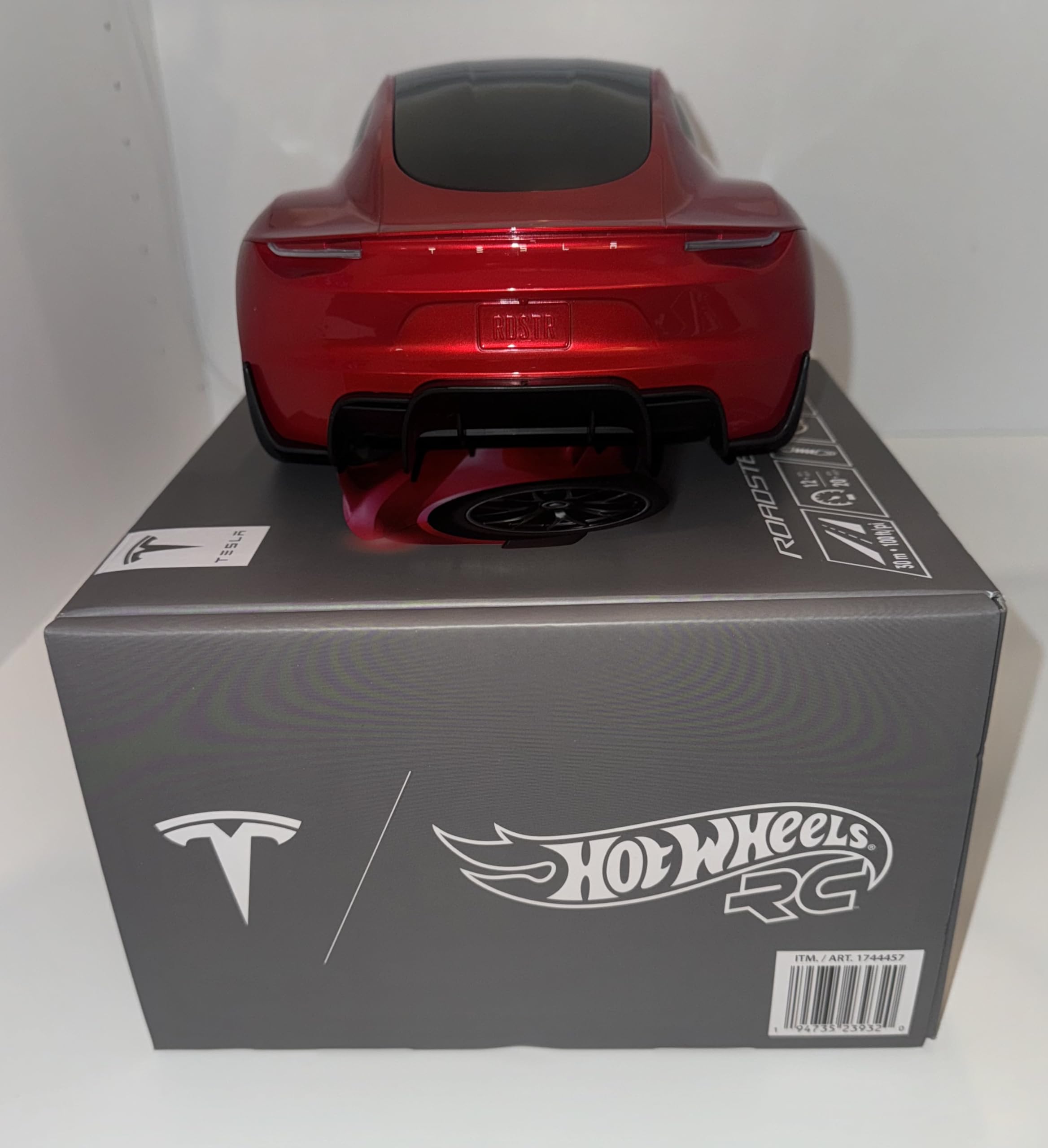 Foto 8 pulgar | Coche A Control Remoto Mattel Hot Wheels Tesla Roadster Red - Venta Internacional.