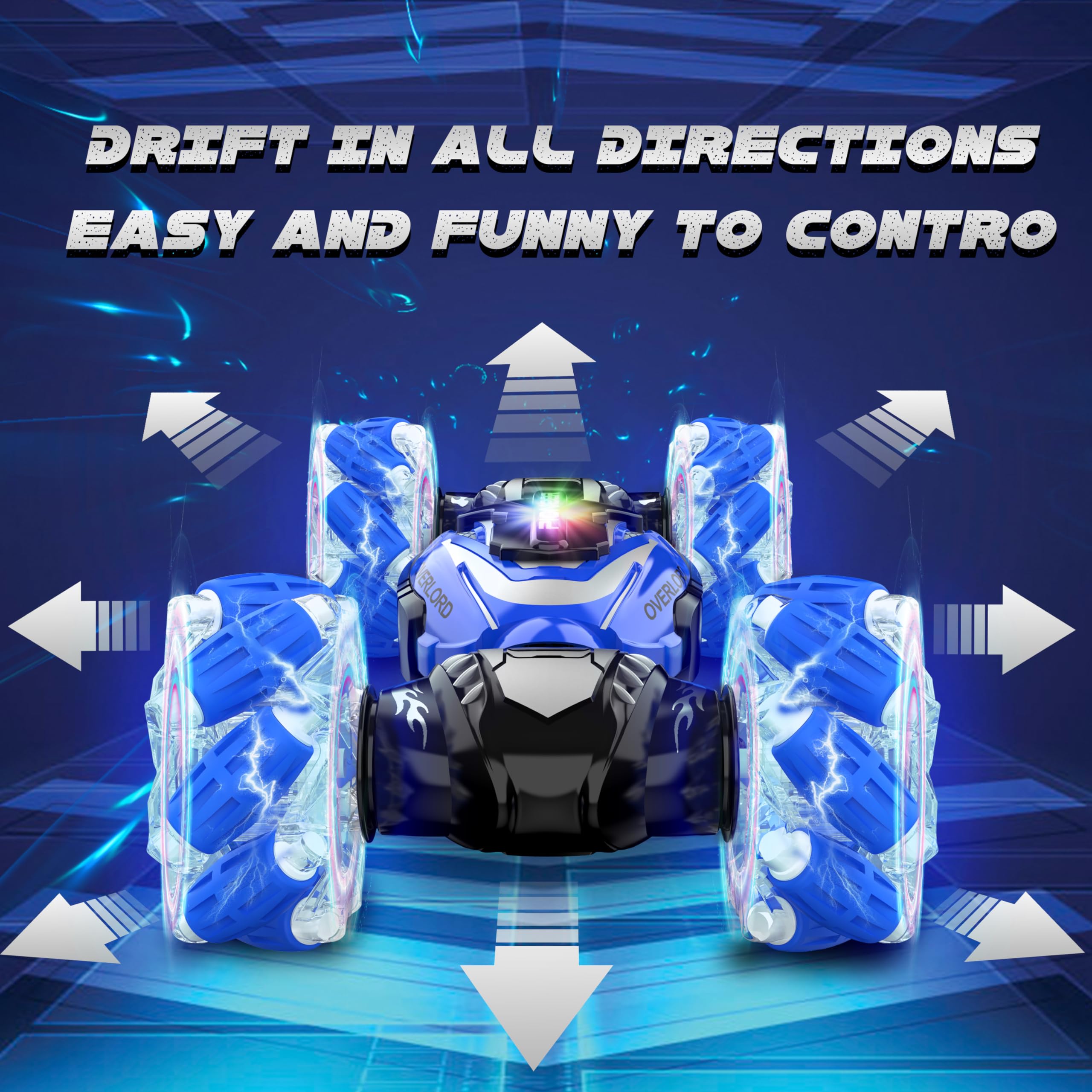 Foto 3 pulgar | Coche De Control Remoto Rcabcar Sensor Stunt 4wd Kids - Venta Internacional.