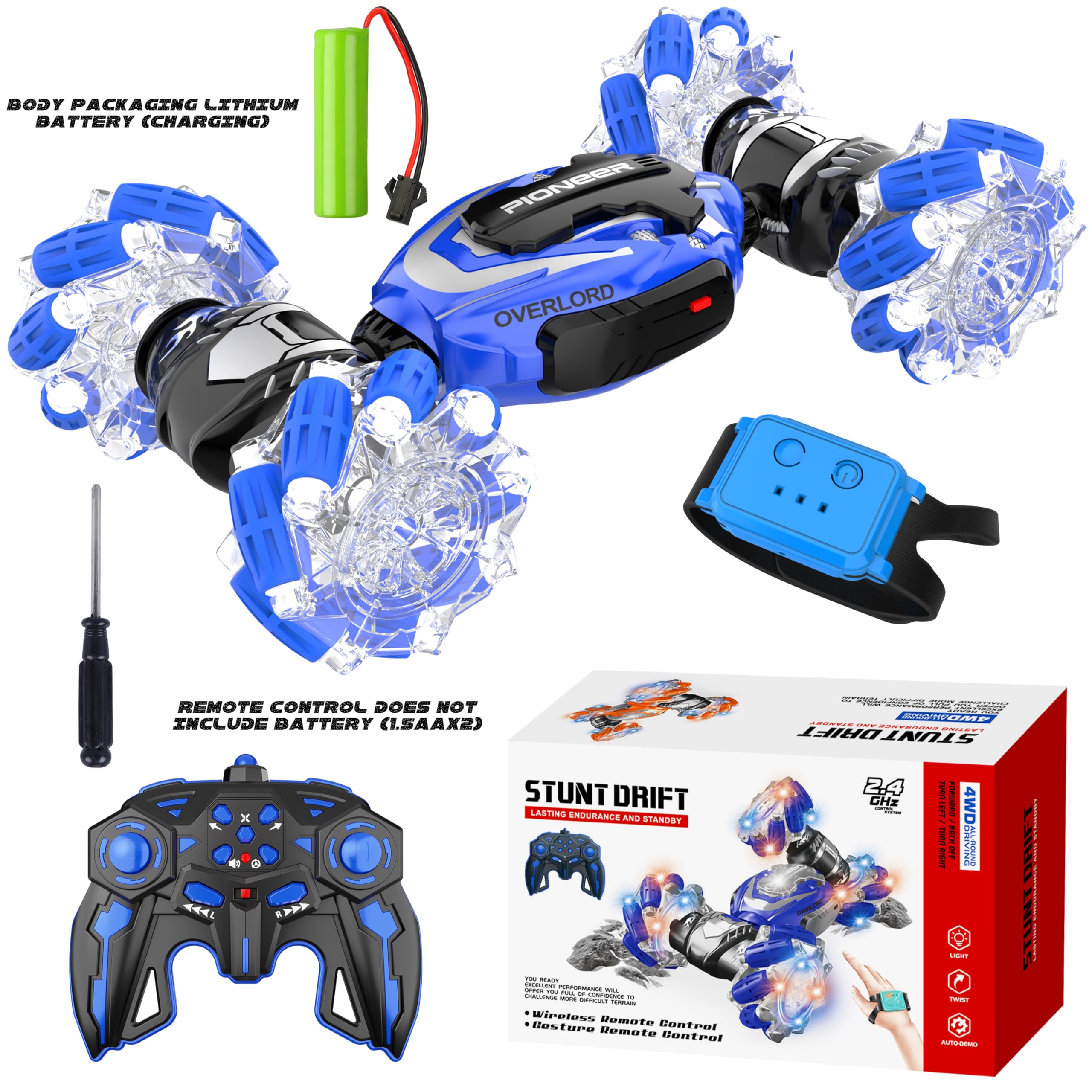 Foto 6 pulgar | Coche De Control Remoto Rcabcar Sensor Stunt 4wd Kids - Venta Internacional.