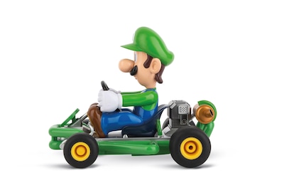 Foto 5 | Coche a Control Remoto Carrera Mario Kart Luigi a Escala 1:18 - Venta Internacional