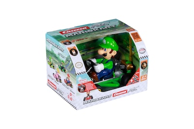 Foto 7 | Coche a Control Remoto Carrera Mario Kart Luigi a Escala 1:18 - Venta Internacional