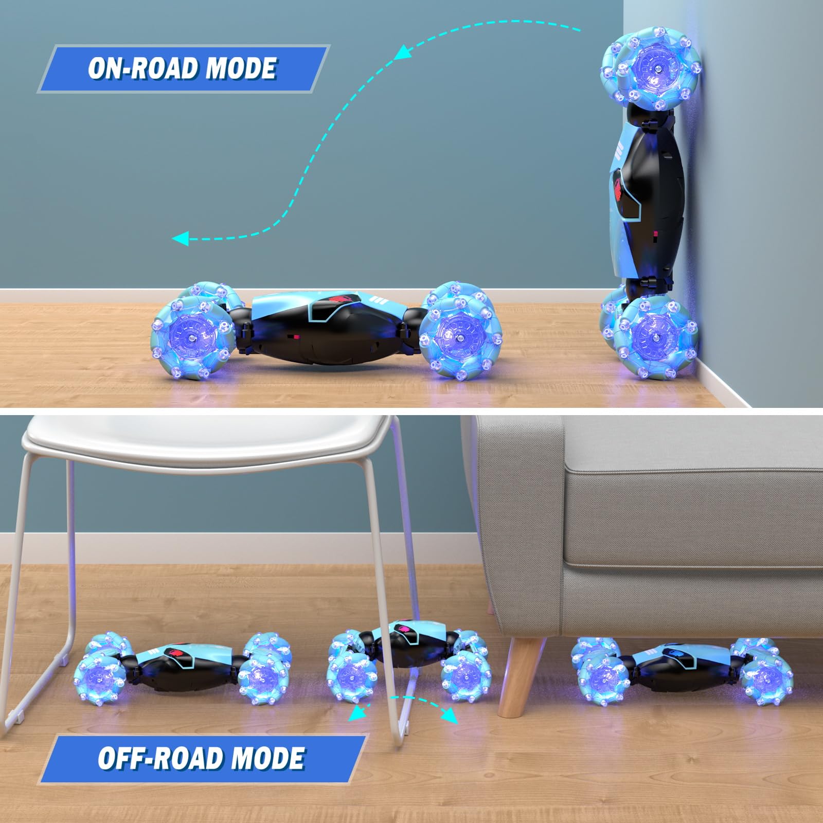 Foto 5 | Control Remoto Powerextra 4wd 2.4 Ghz Stunt para Coche con Sensor de Reloj - Venta Internacional