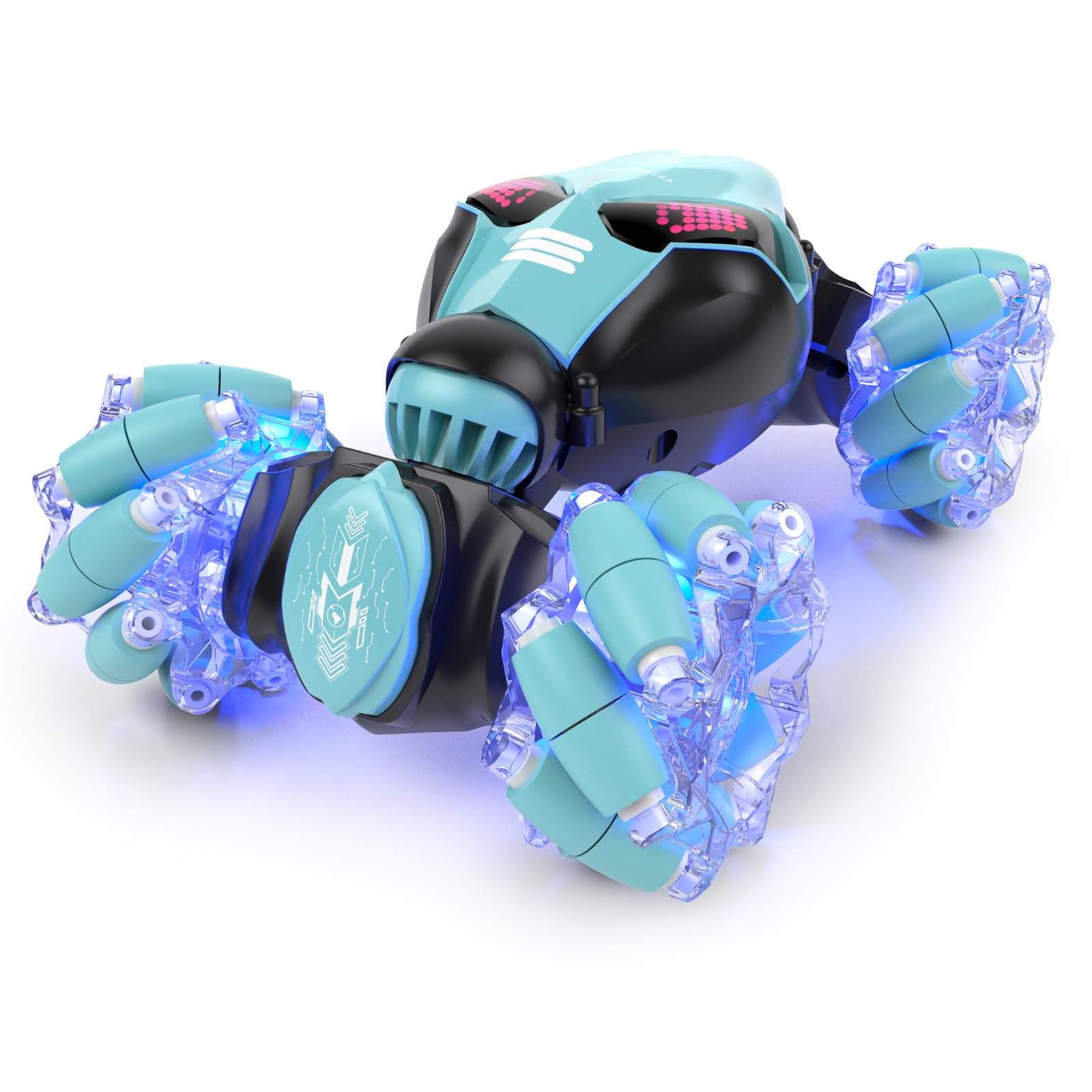 Foto 8 pulgar | Control Remoto Powerextra 4wd 2.4 Ghz Stunt para Coche con Sensor de Reloj - Venta Internacional